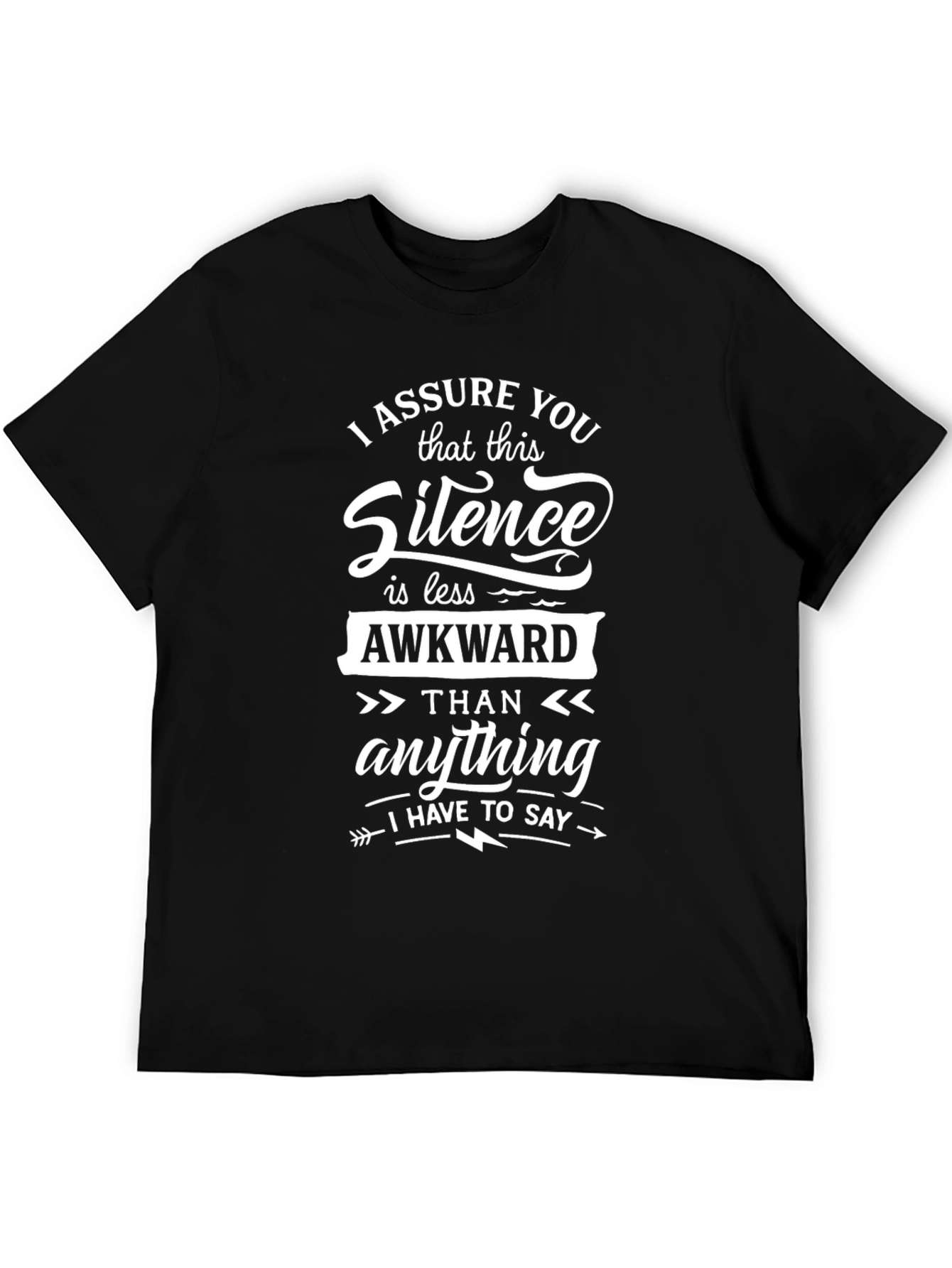 Awkward Silence Graphic T-Shirt - Funny Sarcastic Tee