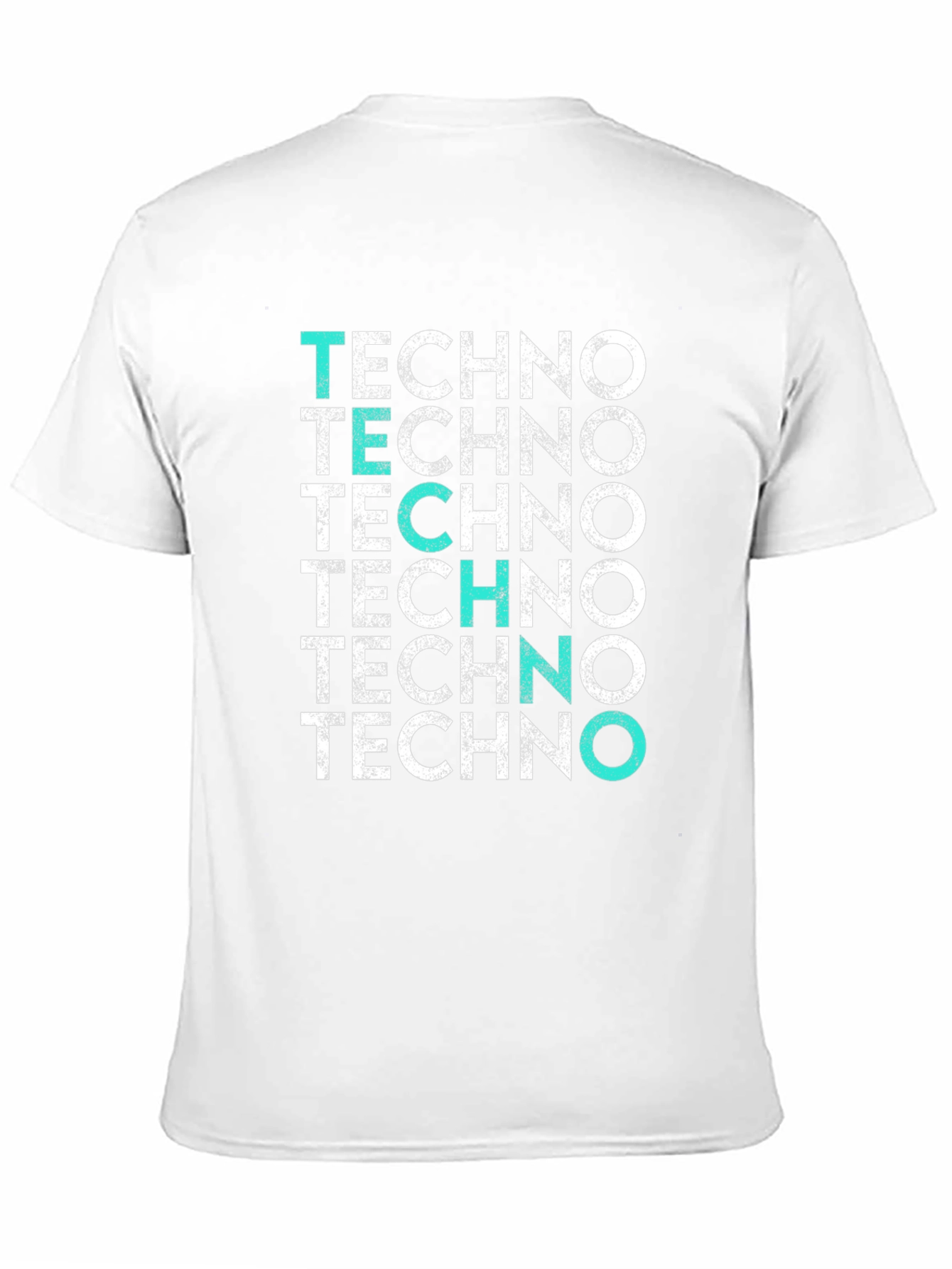 Techno Stacked Graphic Print T-Shirt