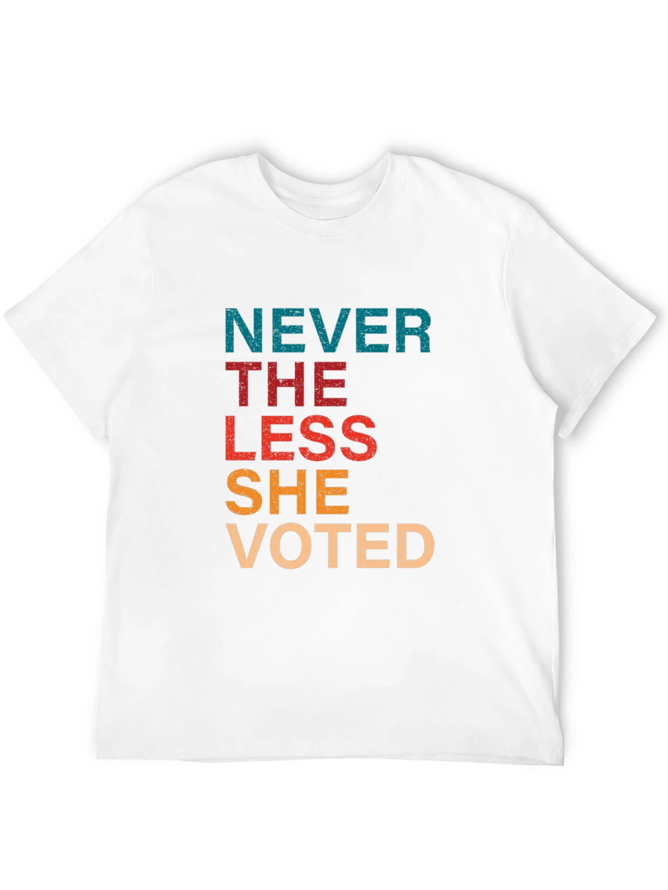 Never The Less She Voted Black T-Shirt