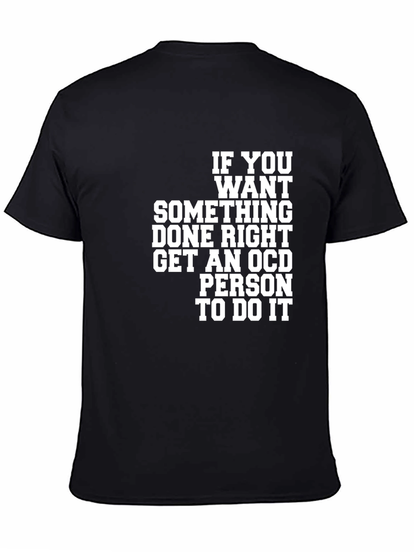 OCD Person Graphic Black T-Shirt