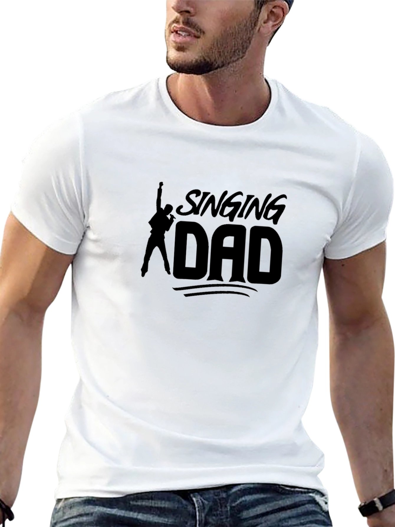 Singing Dad T-Shirt - Cool Musician Father Tee