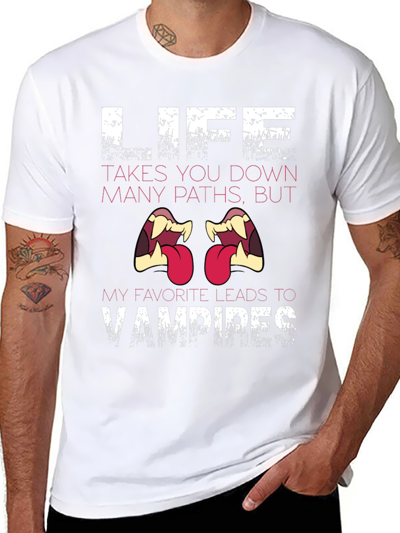 Vampire T-Shirt - Life Leads to Vampires