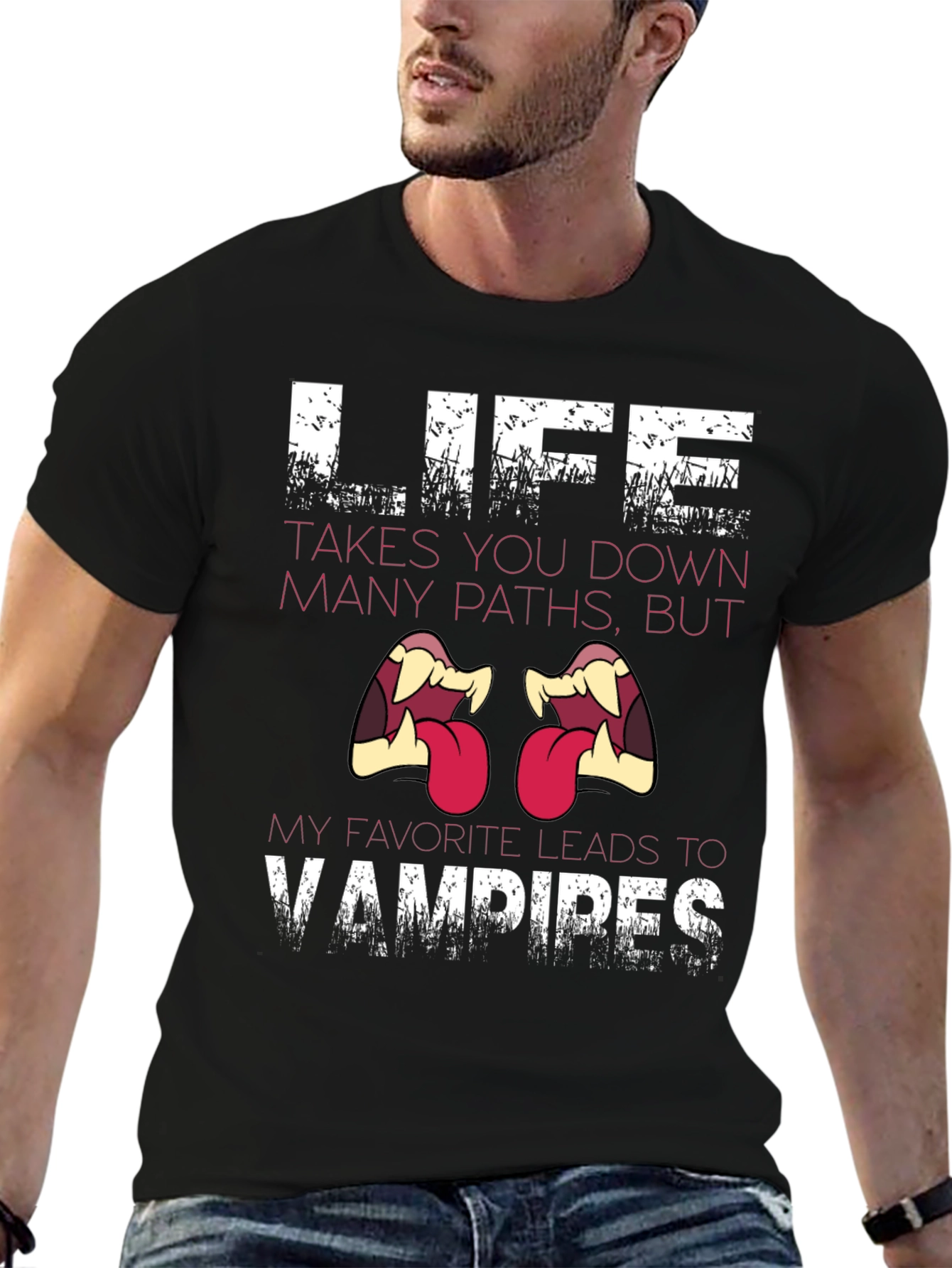 Vampire T-Shirt - Life Leads to Vampires