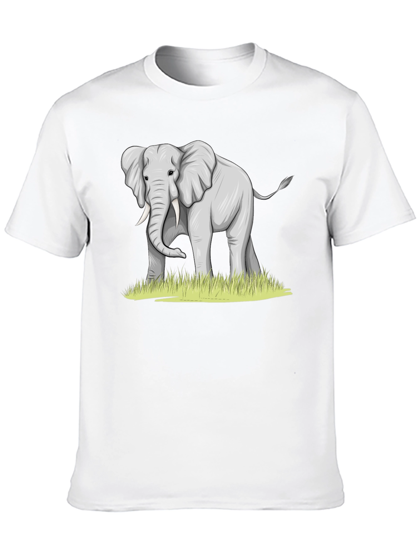 Elephant Graphic Tee - Black Casual Comfort
