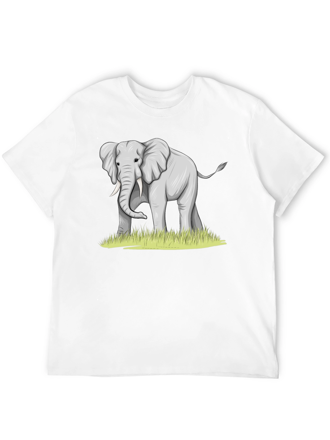 Elephant Graphic Tee - Black Casual Comfort