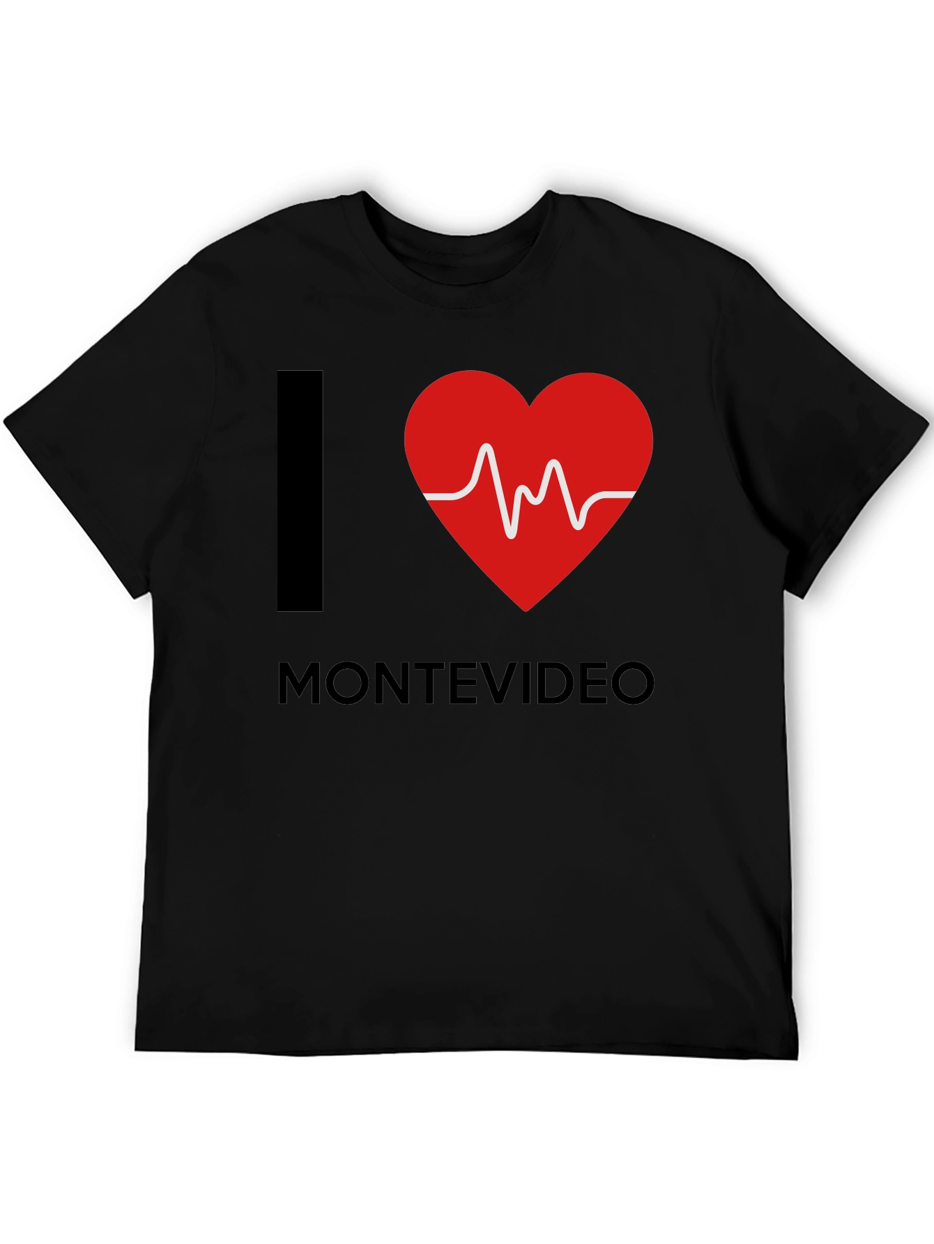 I Love Montevideo T-Shirt - Heartbeat Design