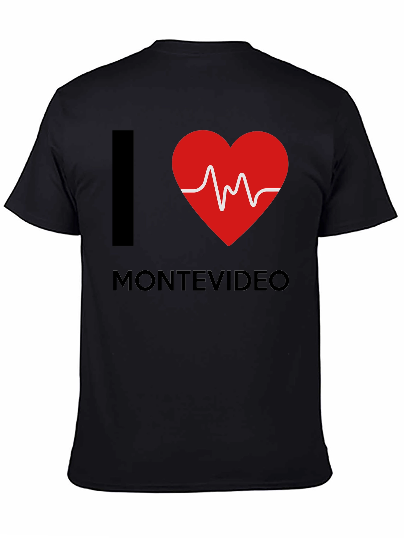 I Love Montevideo T-Shirt - Heartbeat Design