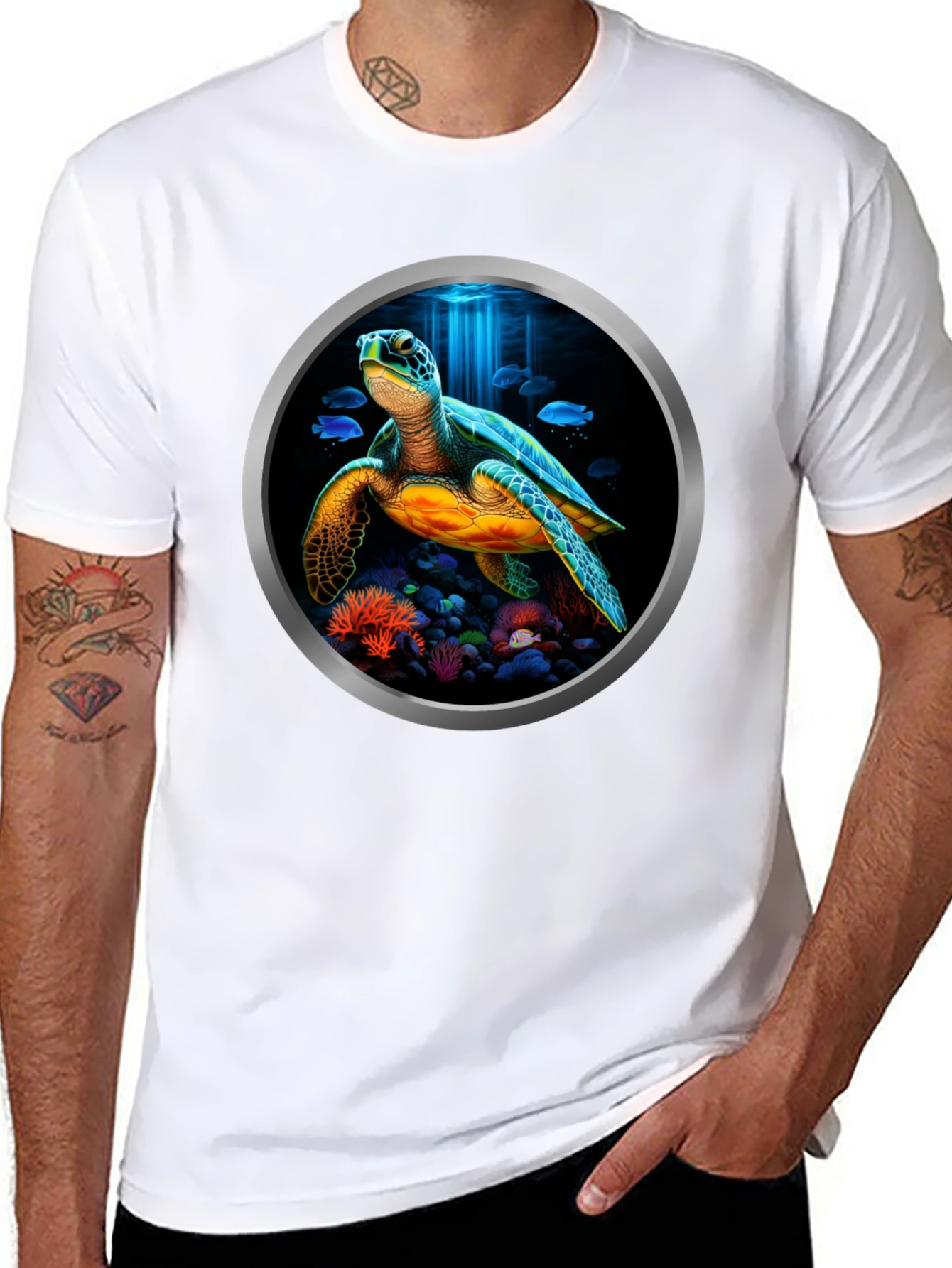 Sea Turtle Graphic Tee - Ocean Life T-Shirt