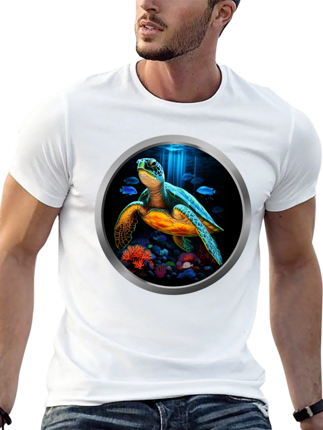 Sea Turtle Graphic Tee - Ocean Life T-Shirt