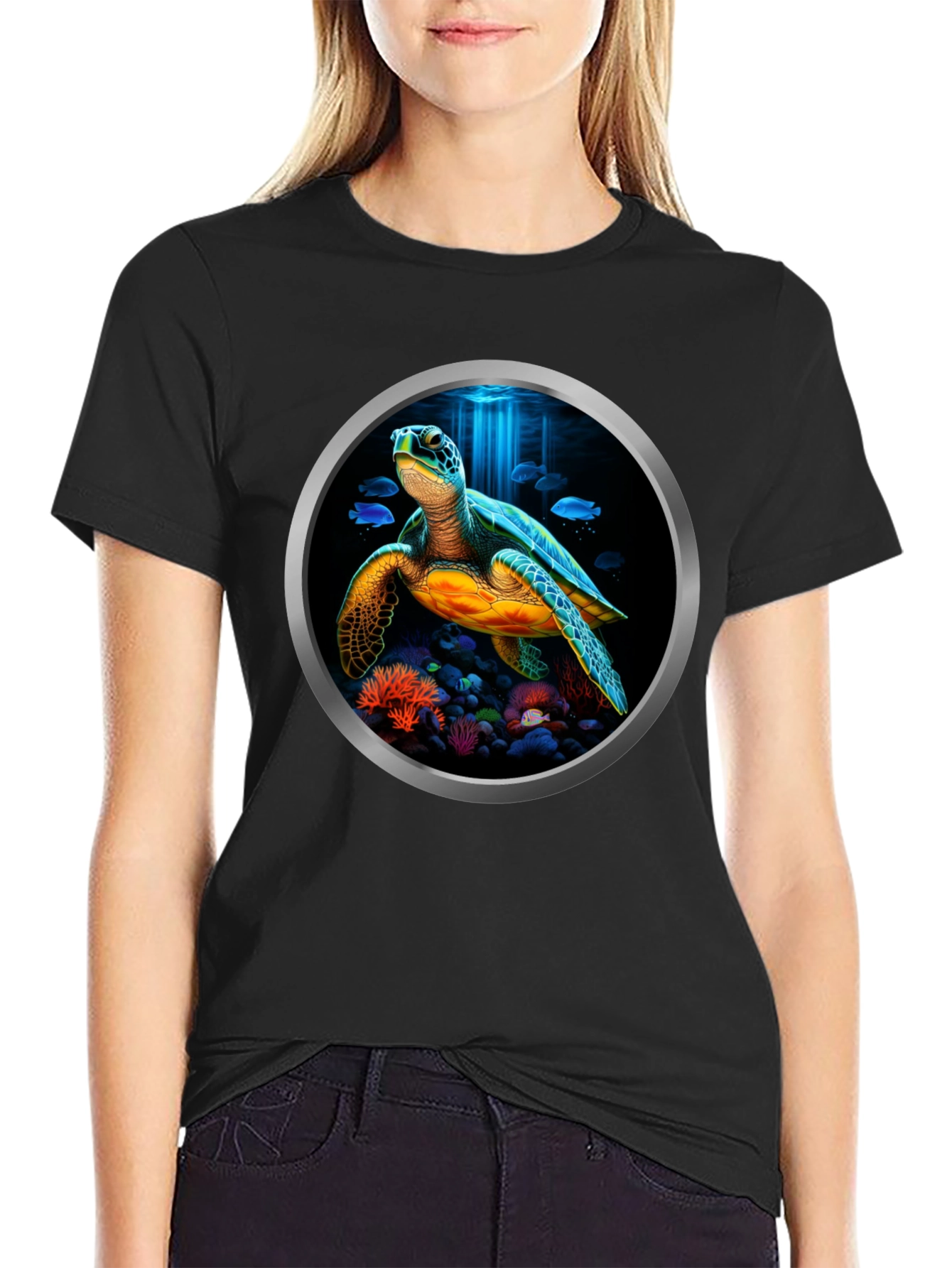 Sea Turtle Graphic Tee - Ocean Life T-Shirt