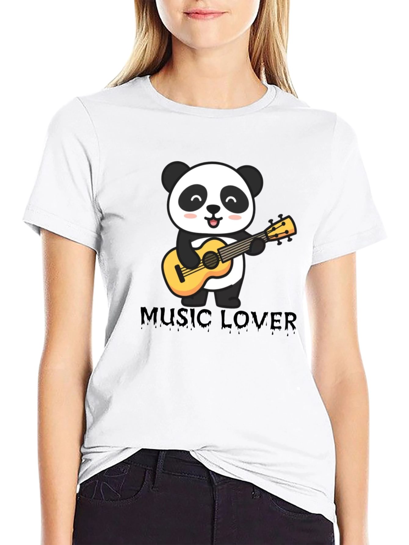 Panda Music Lover T-Shirt - Cute Guitar Player Tee