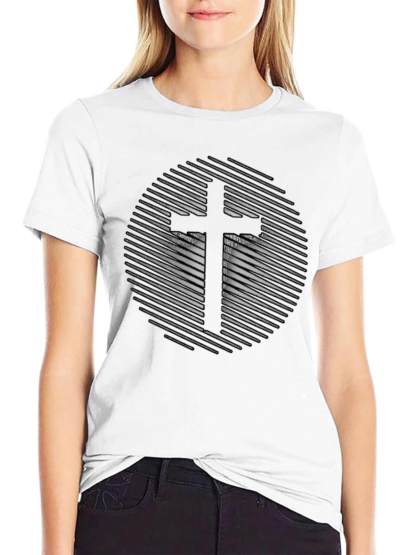 Abstract Cross Graphic Tee - Stylish Christian Apparel