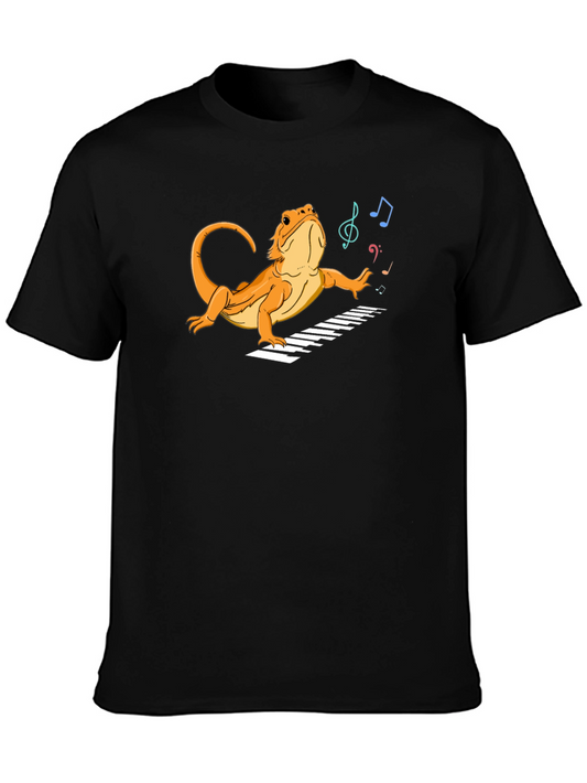 Bearded Dragon Musician T-Shirt