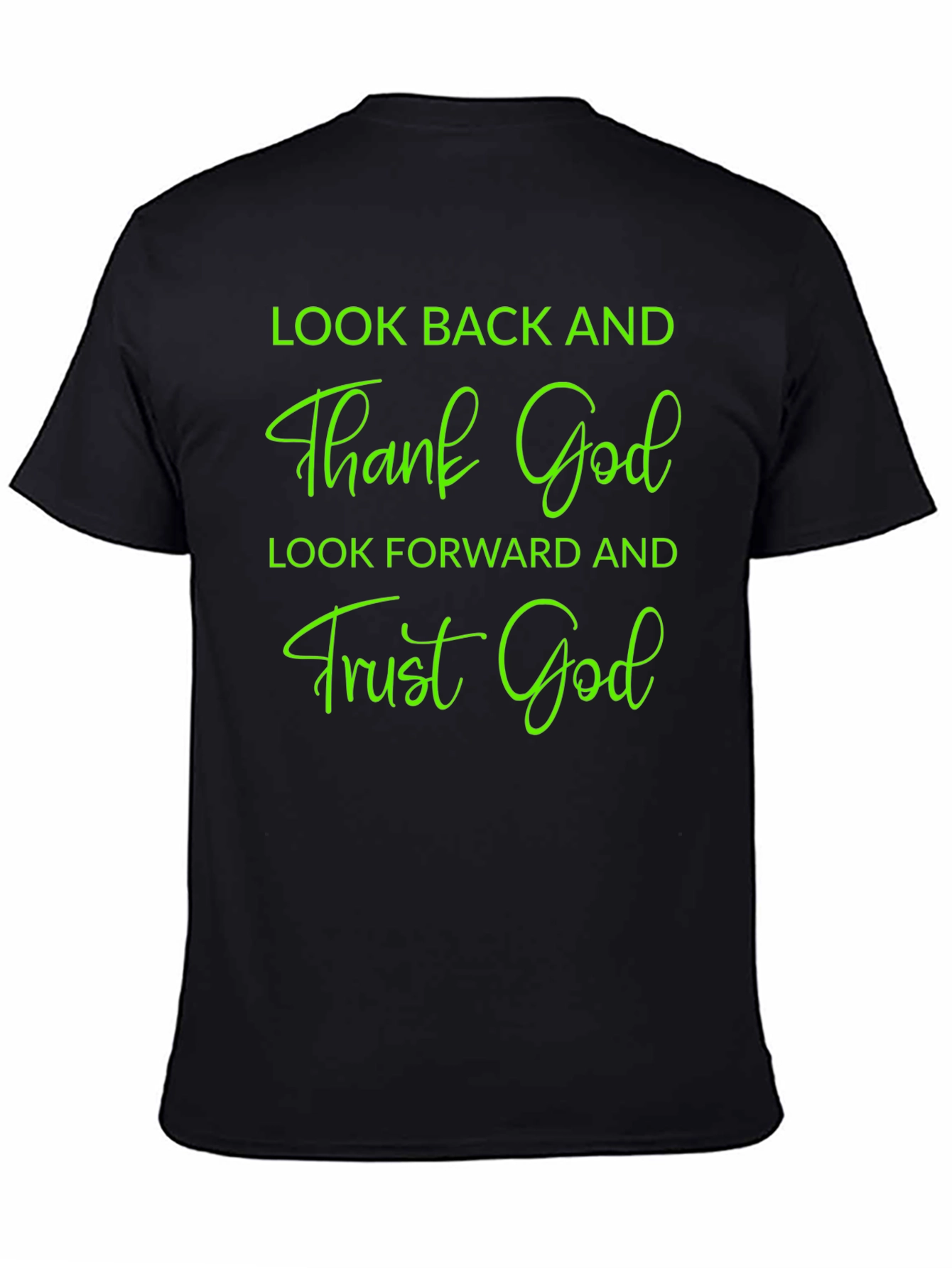 Inspirational Graphic Tee - Thank & Trust God Shirt