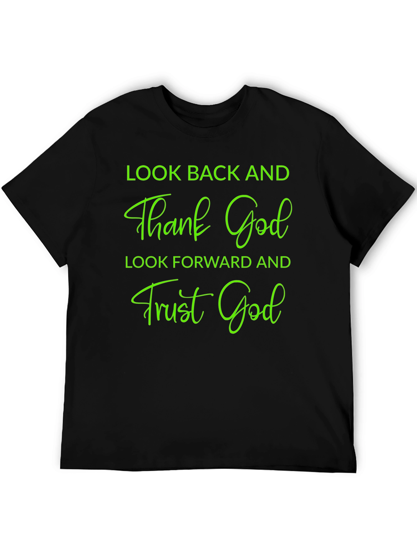 Inspirational Graphic Tee - Thank & Trust God Shirt