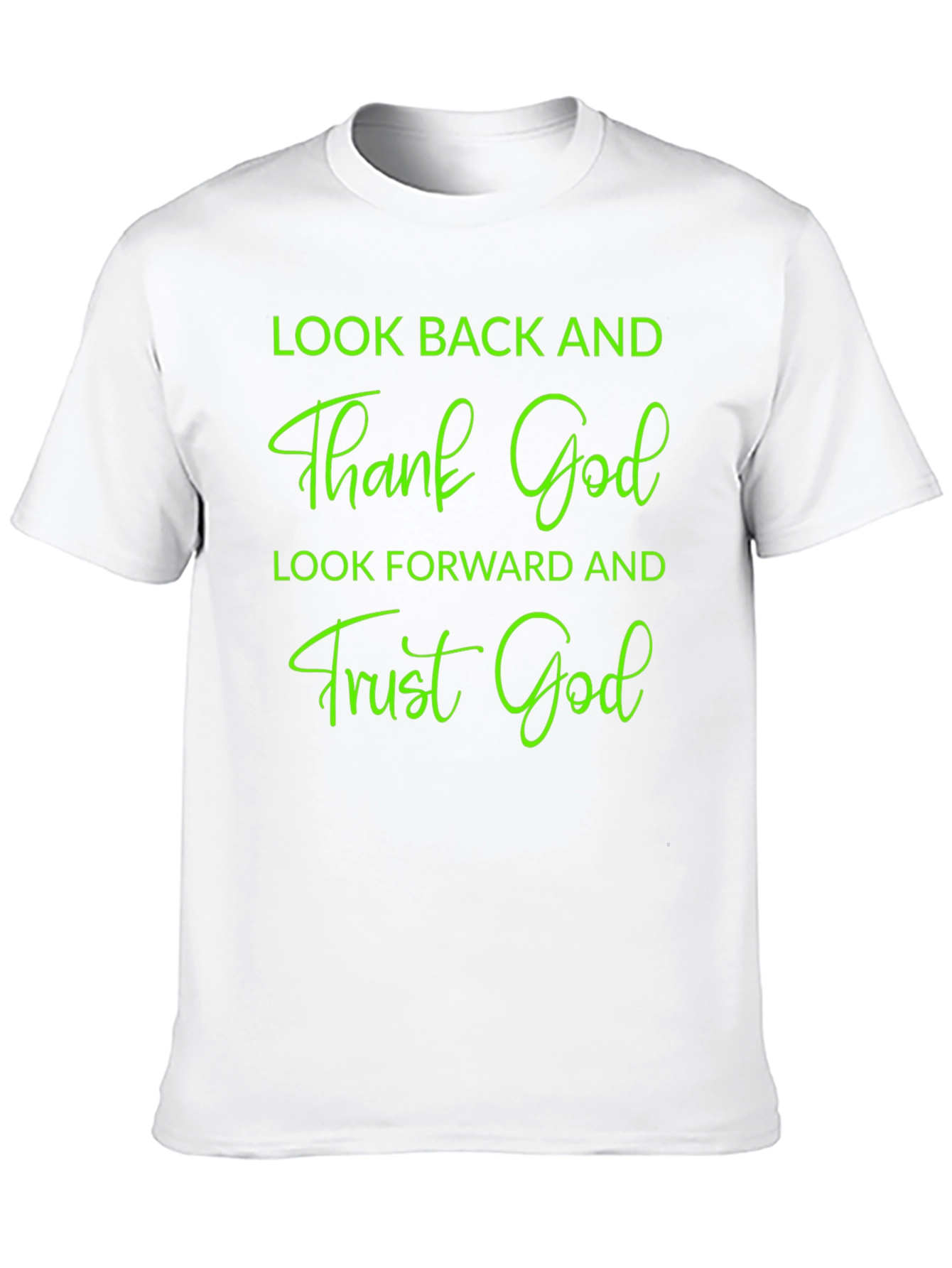 Inspirational Graphic Tee - Thank & Trust God Shirt