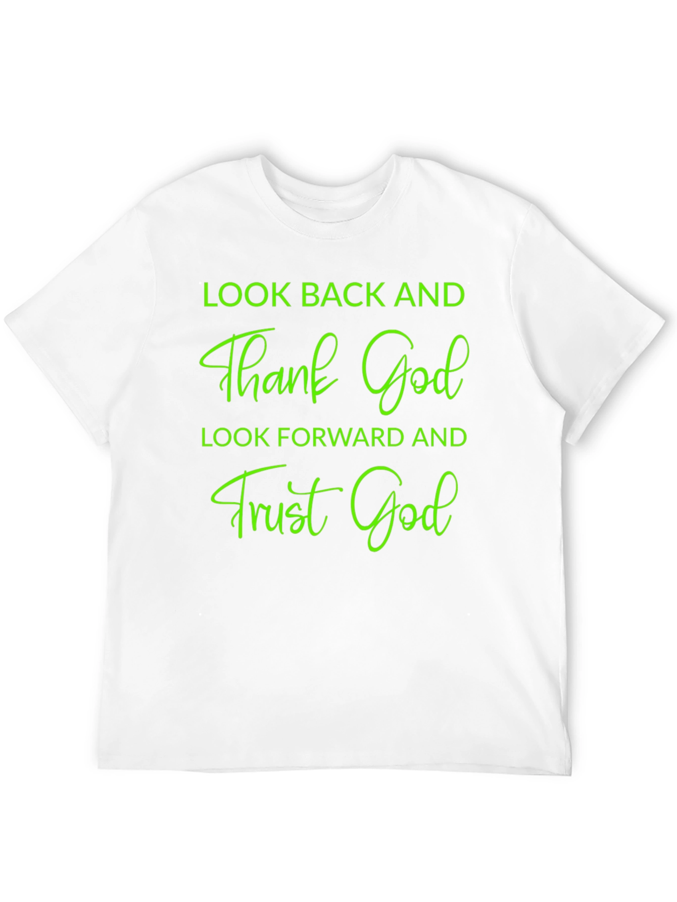 Inspirational Graphic Tee - Thank & Trust God Shirt