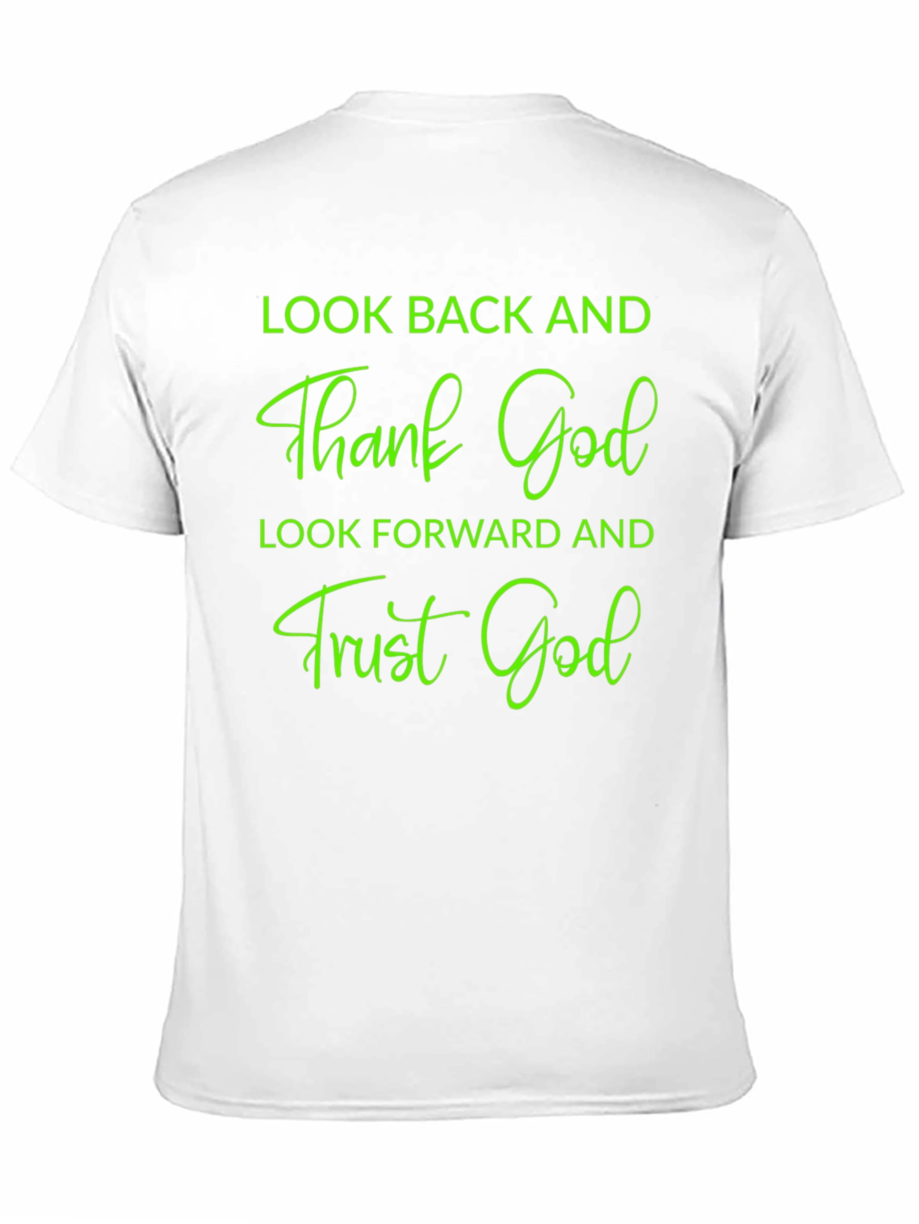 Inspirational Graphic Tee - Thank & Trust God Shirt
