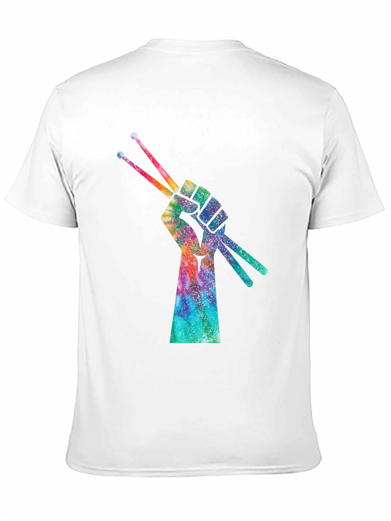 Drummers Fist Tie-Dye Graphic T-Shirt