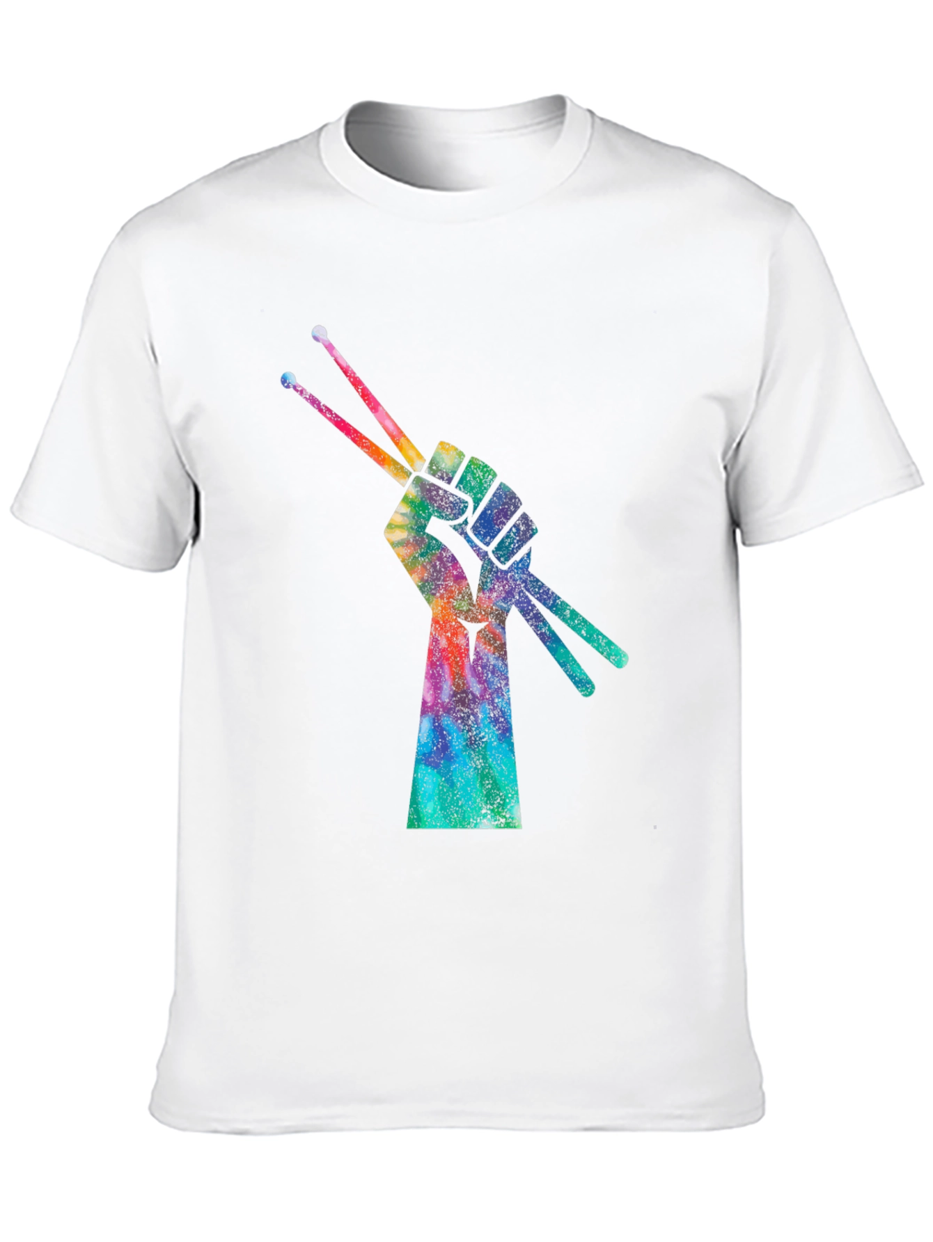 Drummers Fist Tie-Dye Graphic T-Shirt