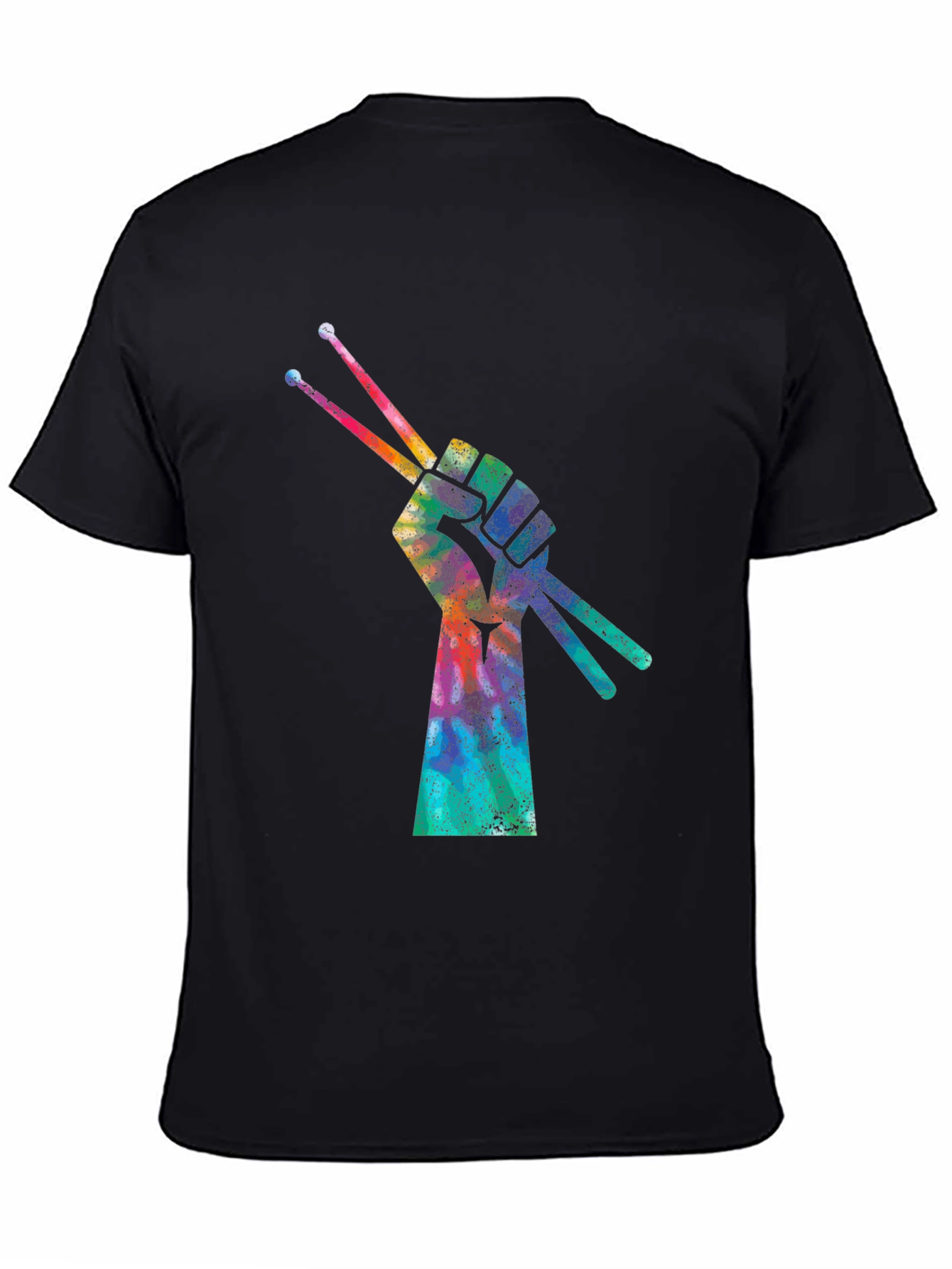 Drummers Fist Tie-Dye Graphic T-Shirt