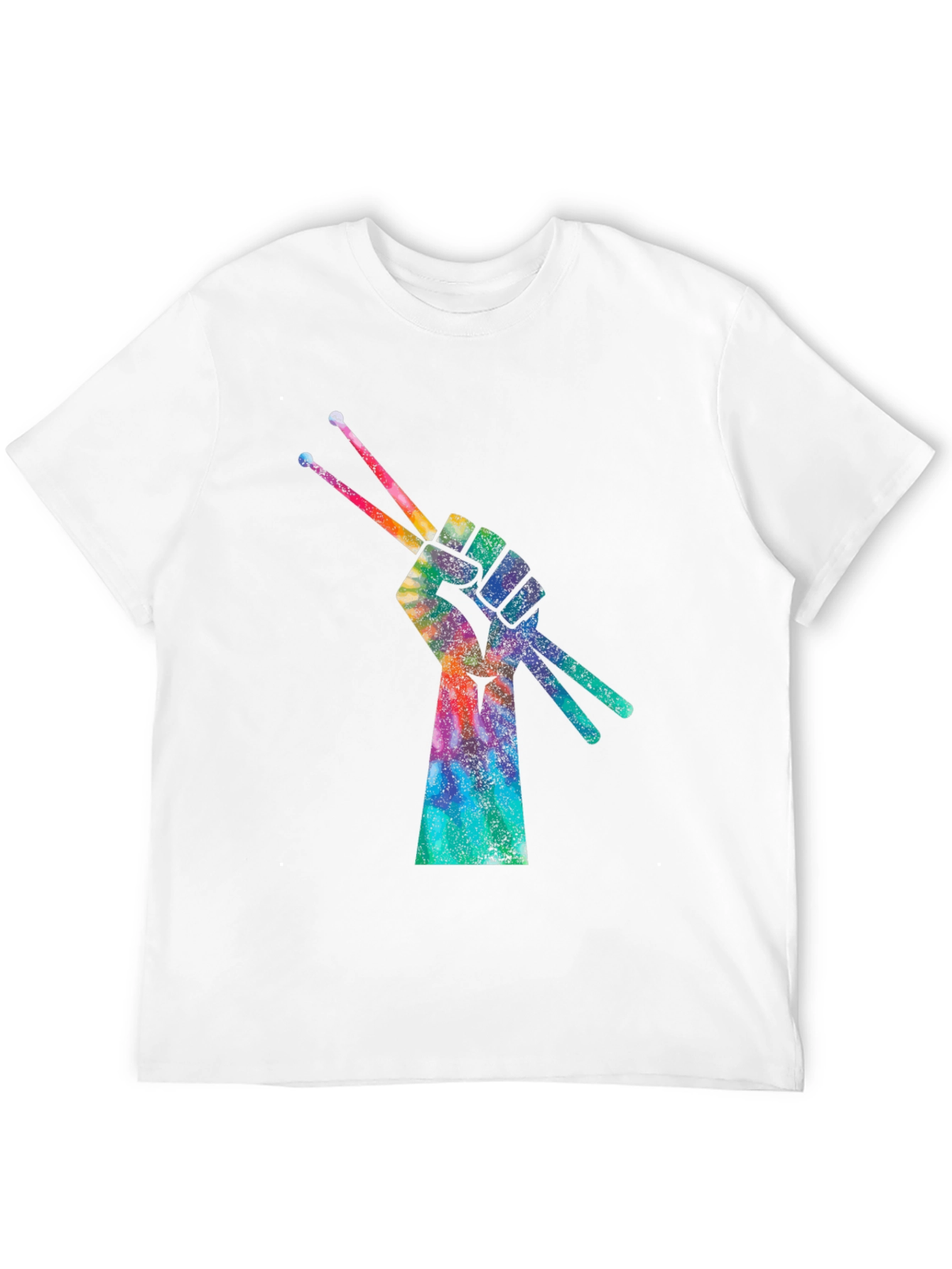 Drummers Fist Tie-Dye Graphic T-Shirt