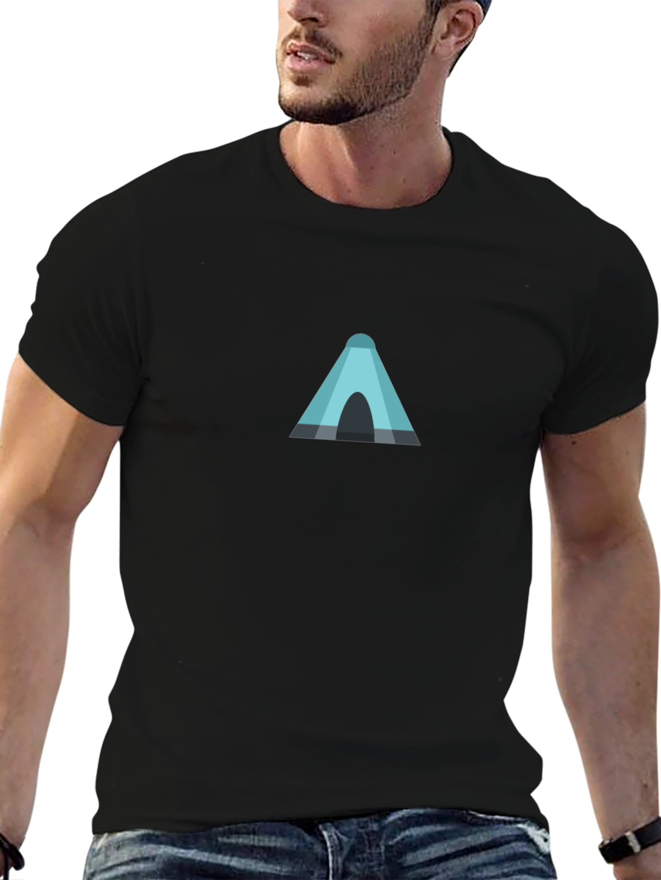 Modern Tent Graphic Tee - Black