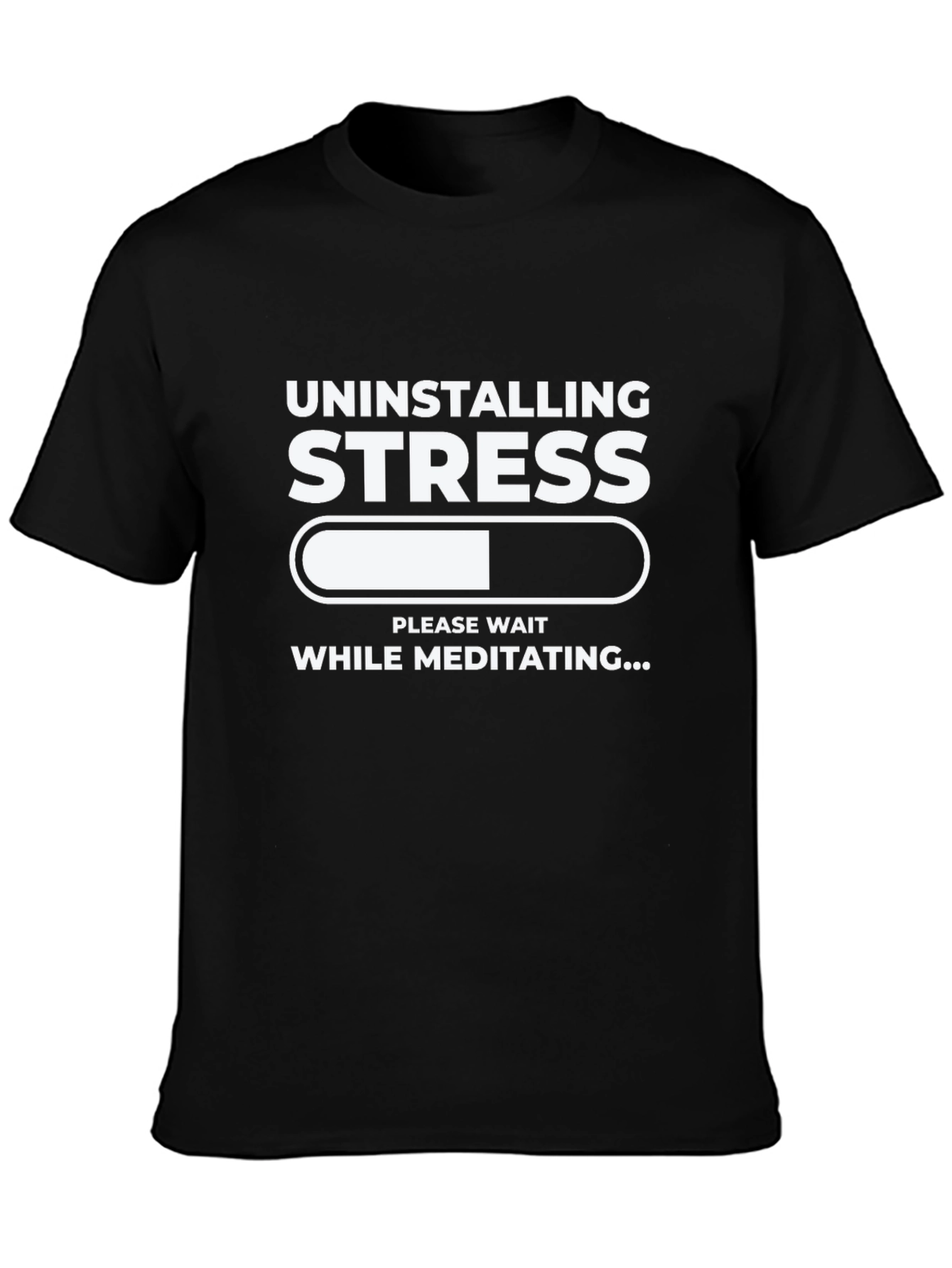 Uninstalling Stress Meditation T-Shirt