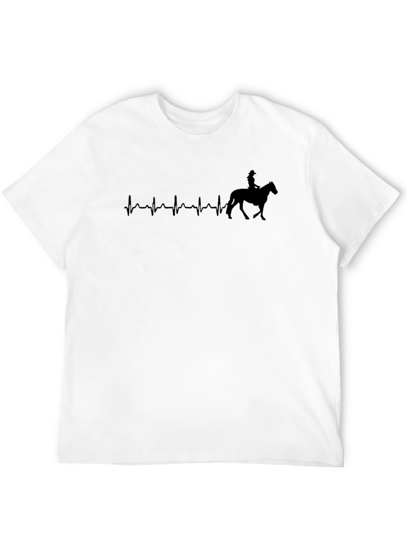 Equestrian Heartbeat T-Shirt - Horse Lover Tee