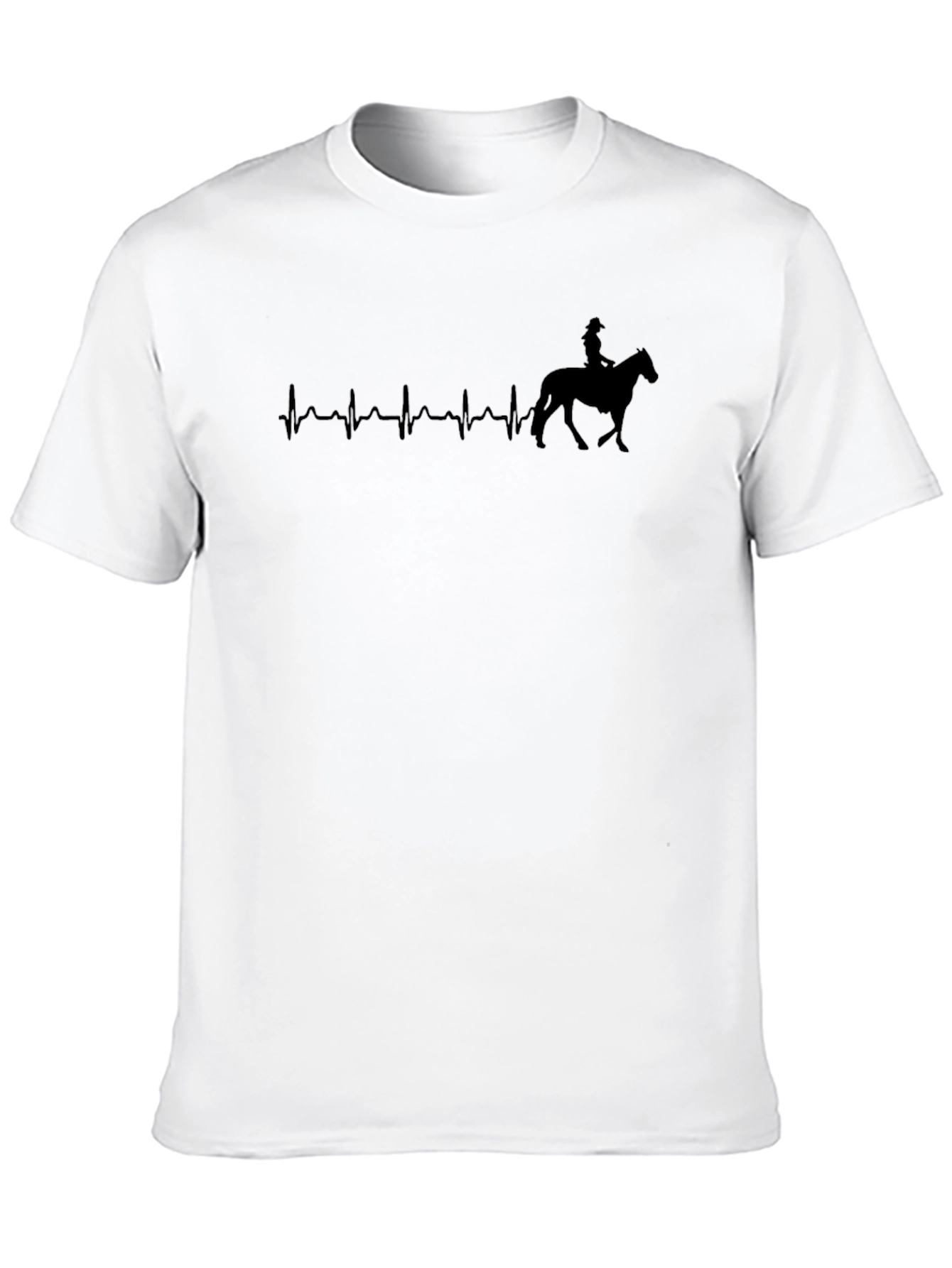 Equestrian Heartbeat T-Shirt - Horse Lover Tee