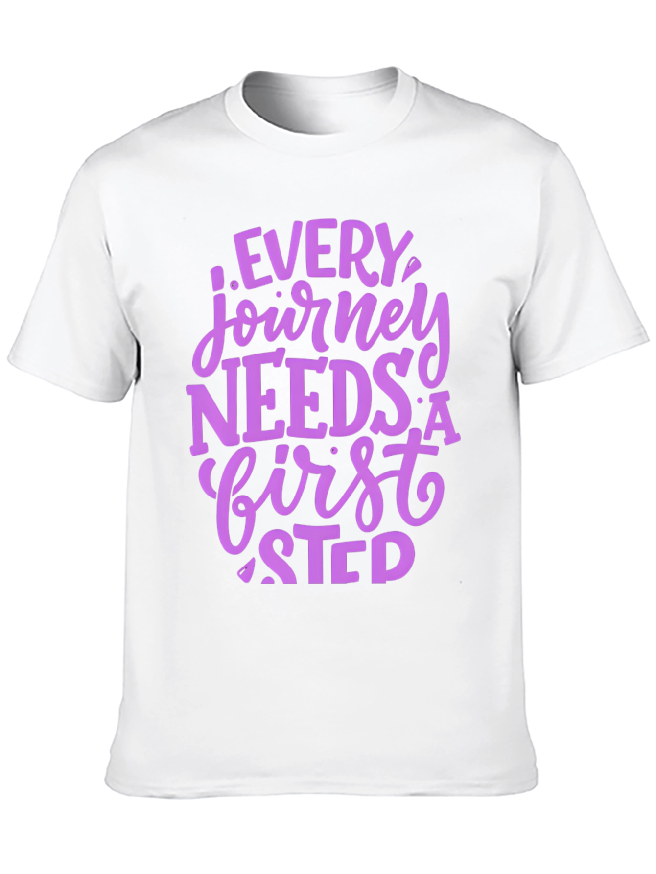 Journey First Step Graphic Tee - Inspirational Shirt