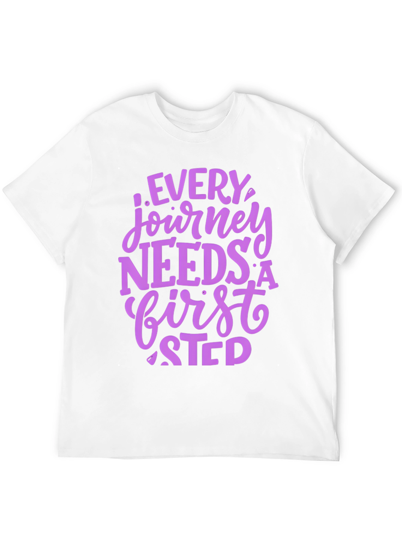 Journey First Step Graphic Tee - Inspirational Shirt