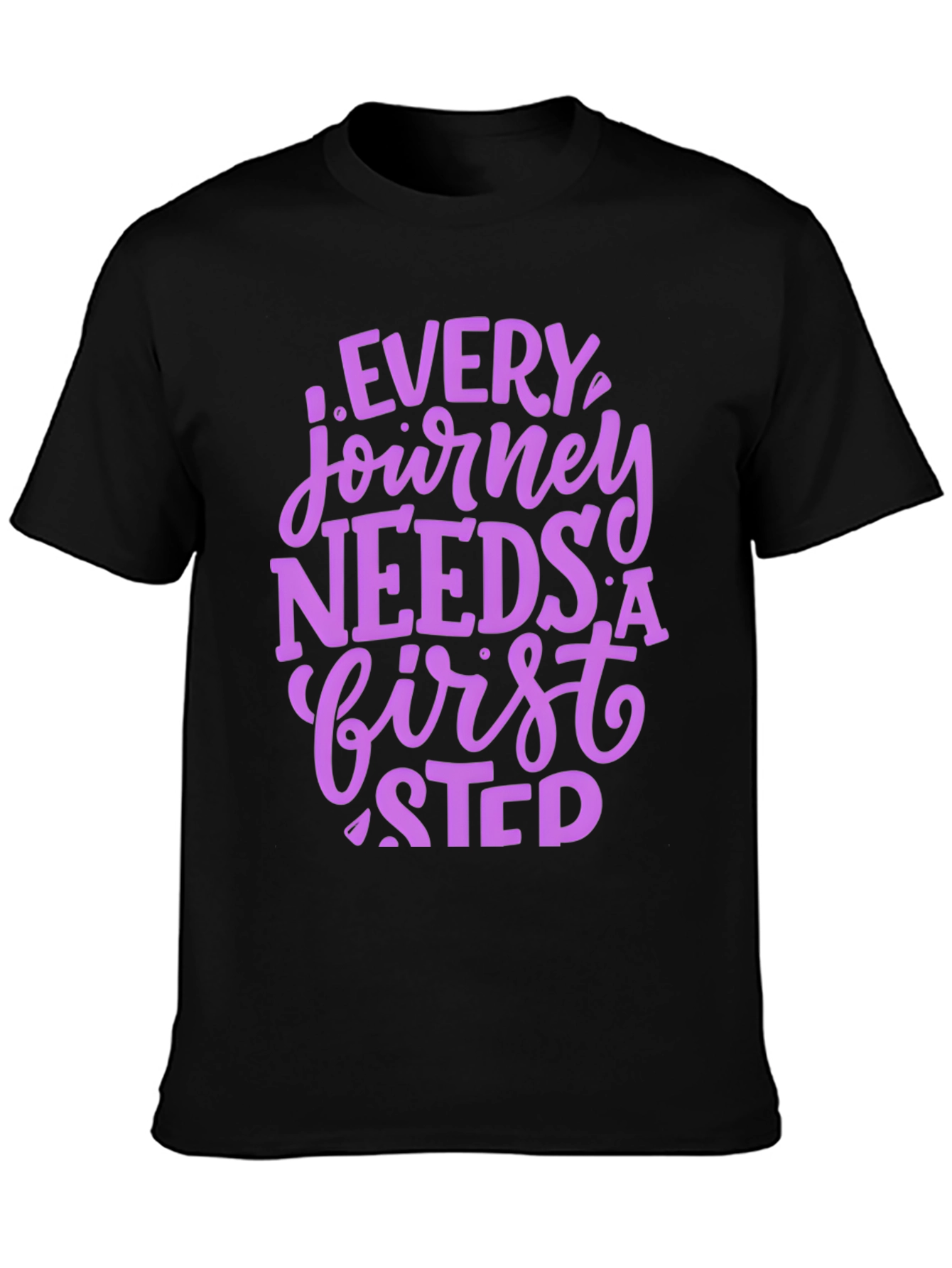 Journey First Step Graphic Tee - Inspirational Shirt
