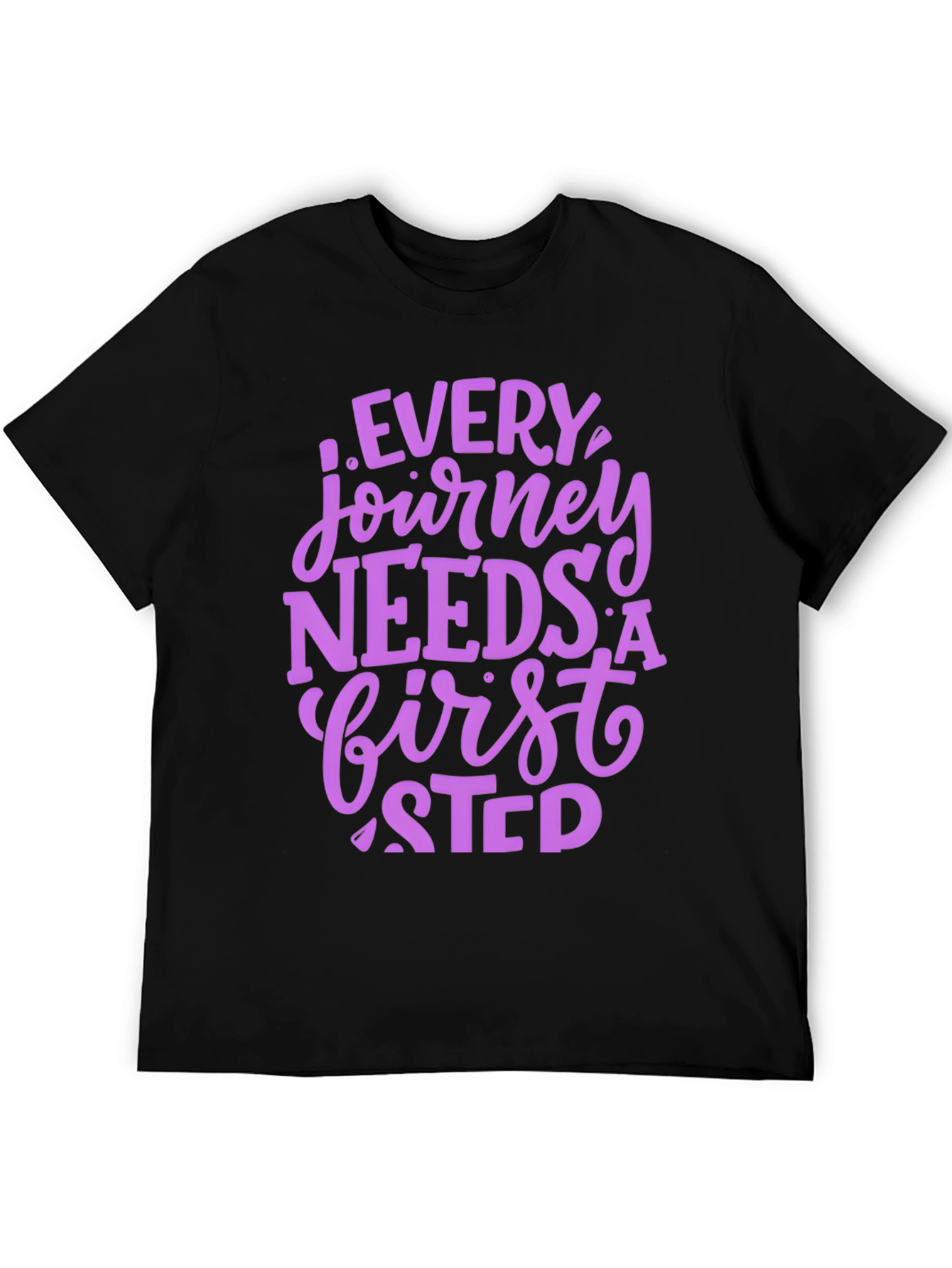 Journey First Step Graphic Tee - Inspirational Shirt