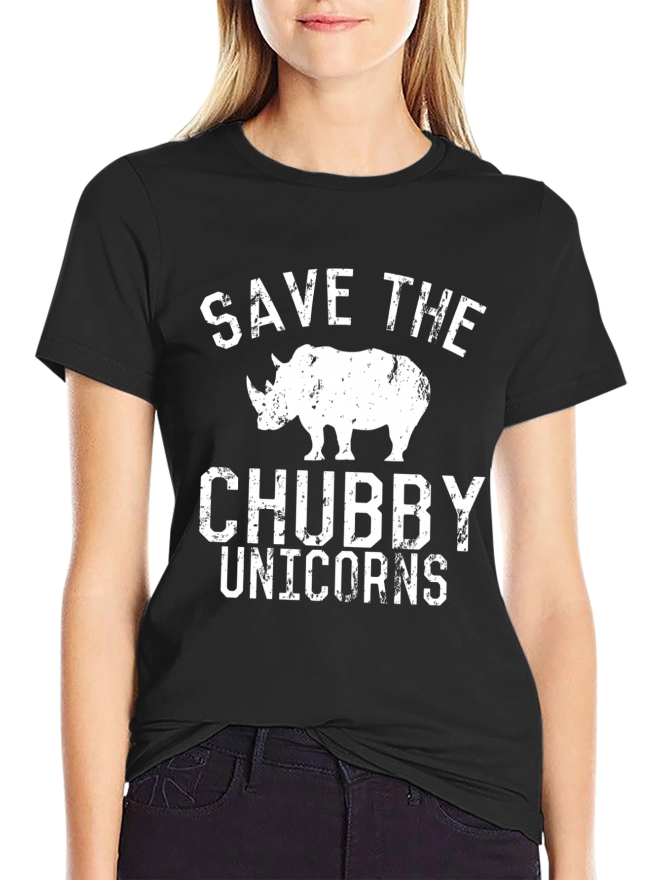Save the Chubby Unicorns Graphic Tee