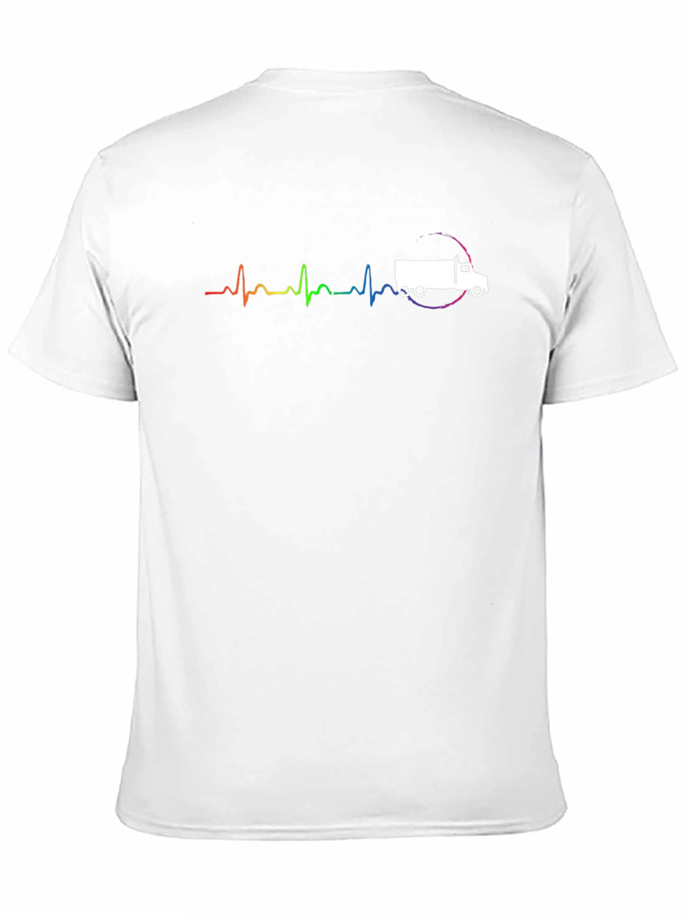 Trucker Pride LGBTQ Heartbeat T-Shirt