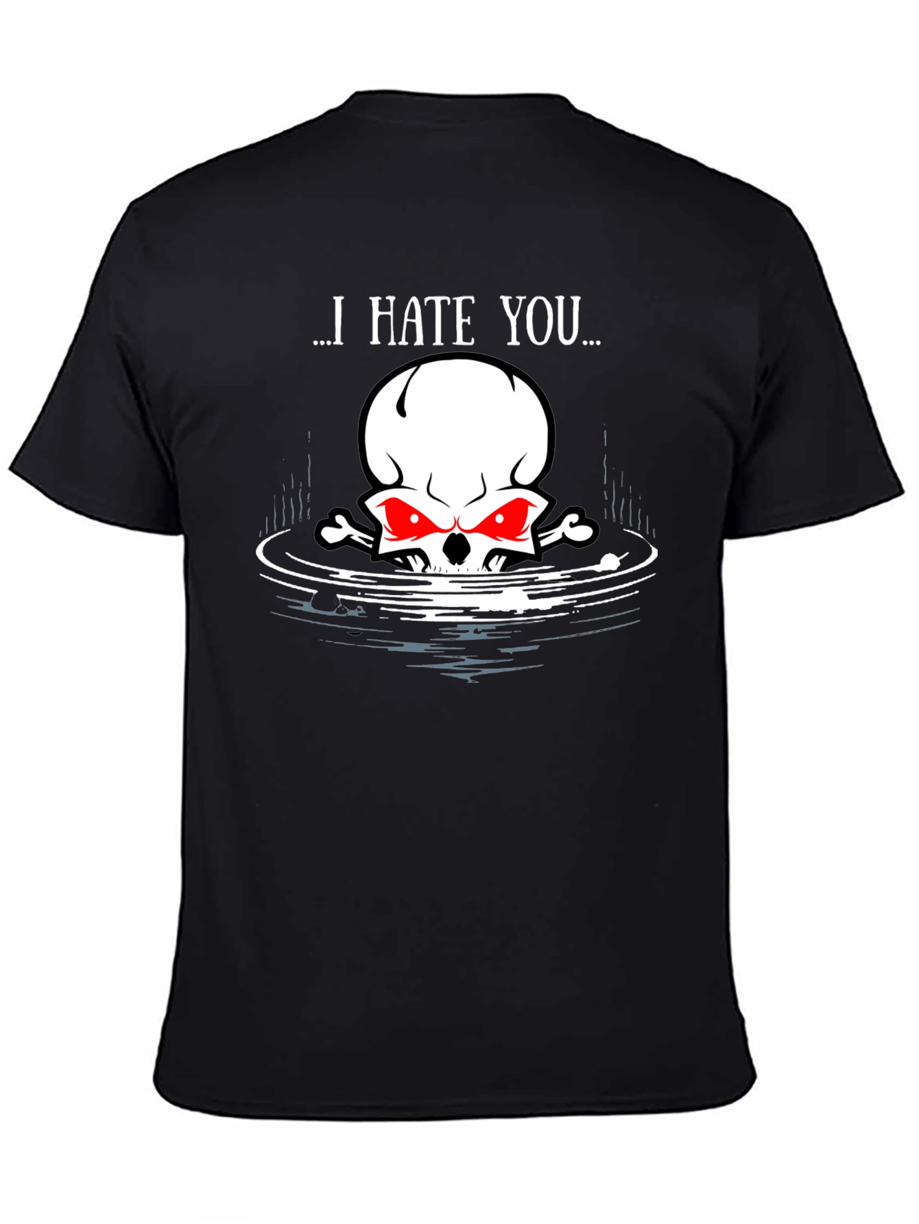 I Hate You Skull Graphic Tee