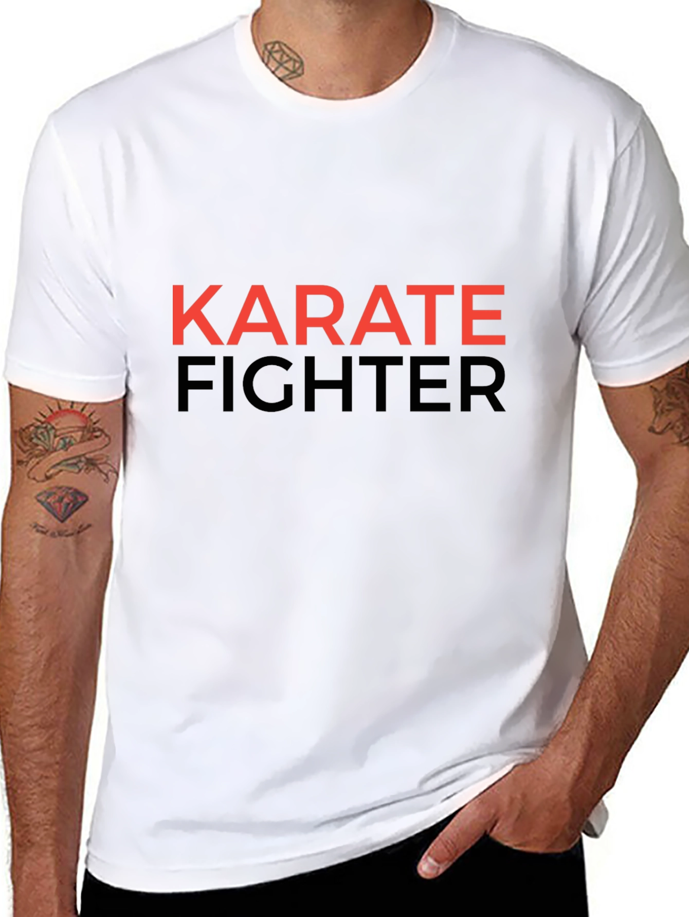 Karate Fighter Graphic T-Shirt - Stylish Martial Arts Tee