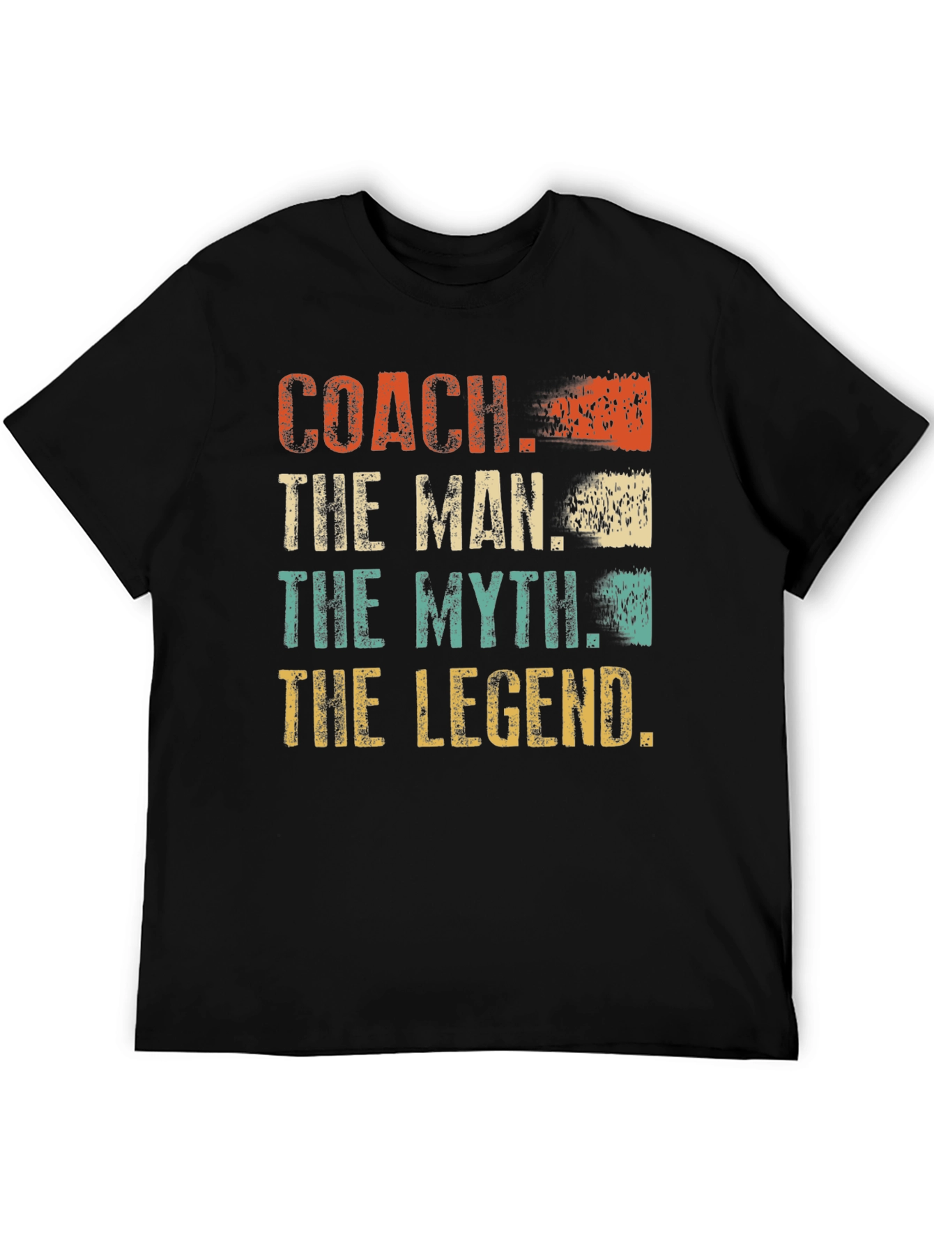 Coach The Man The Myth The Legend Black T-Shirt