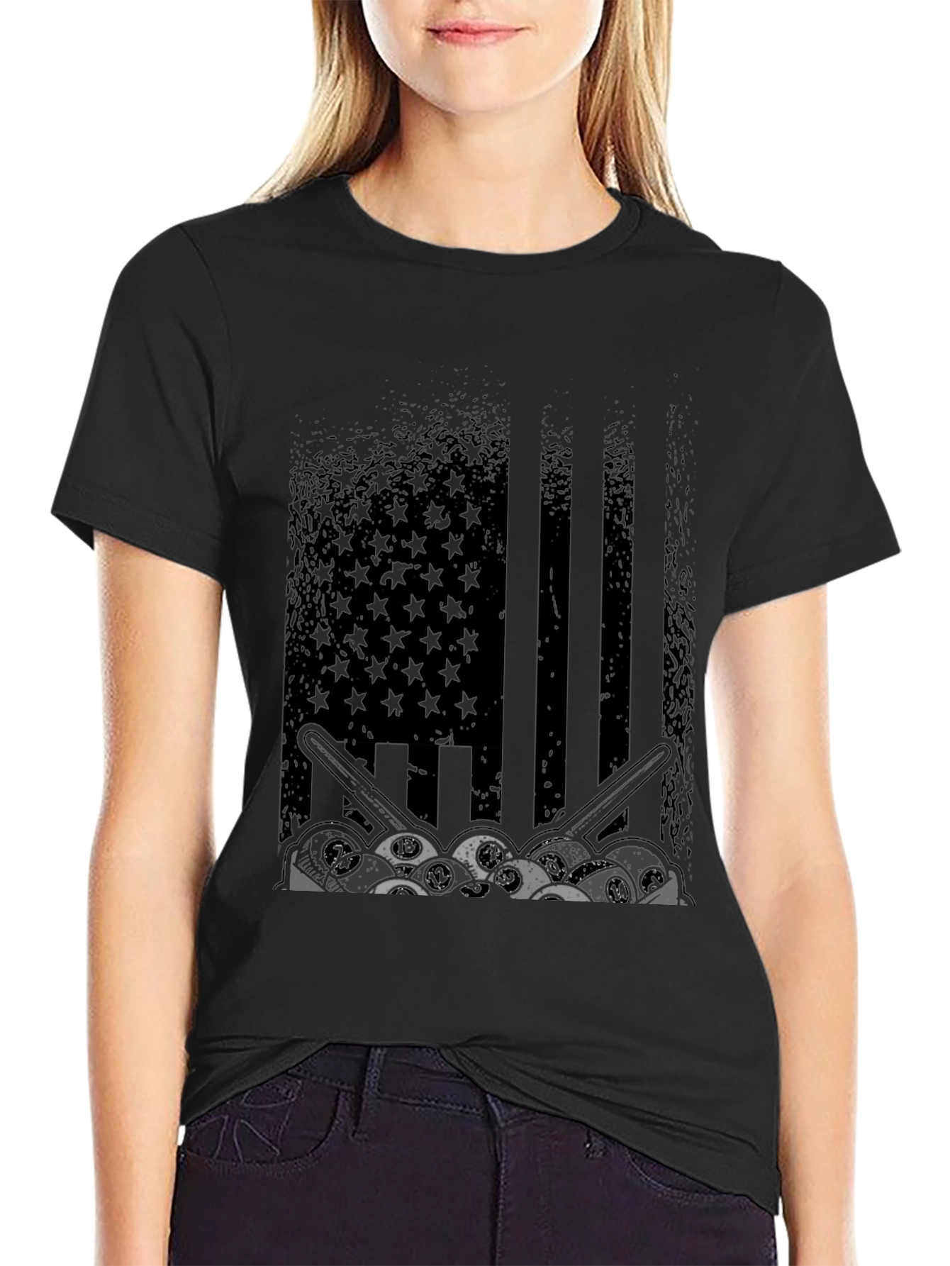 Drummer American Flag Graphic Tee