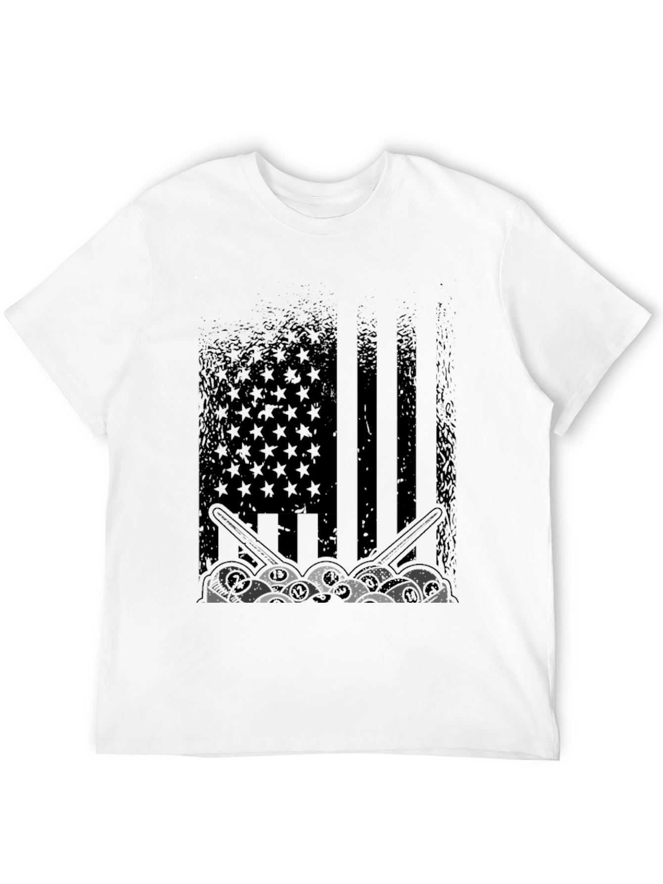Drummer American Flag Graphic Tee