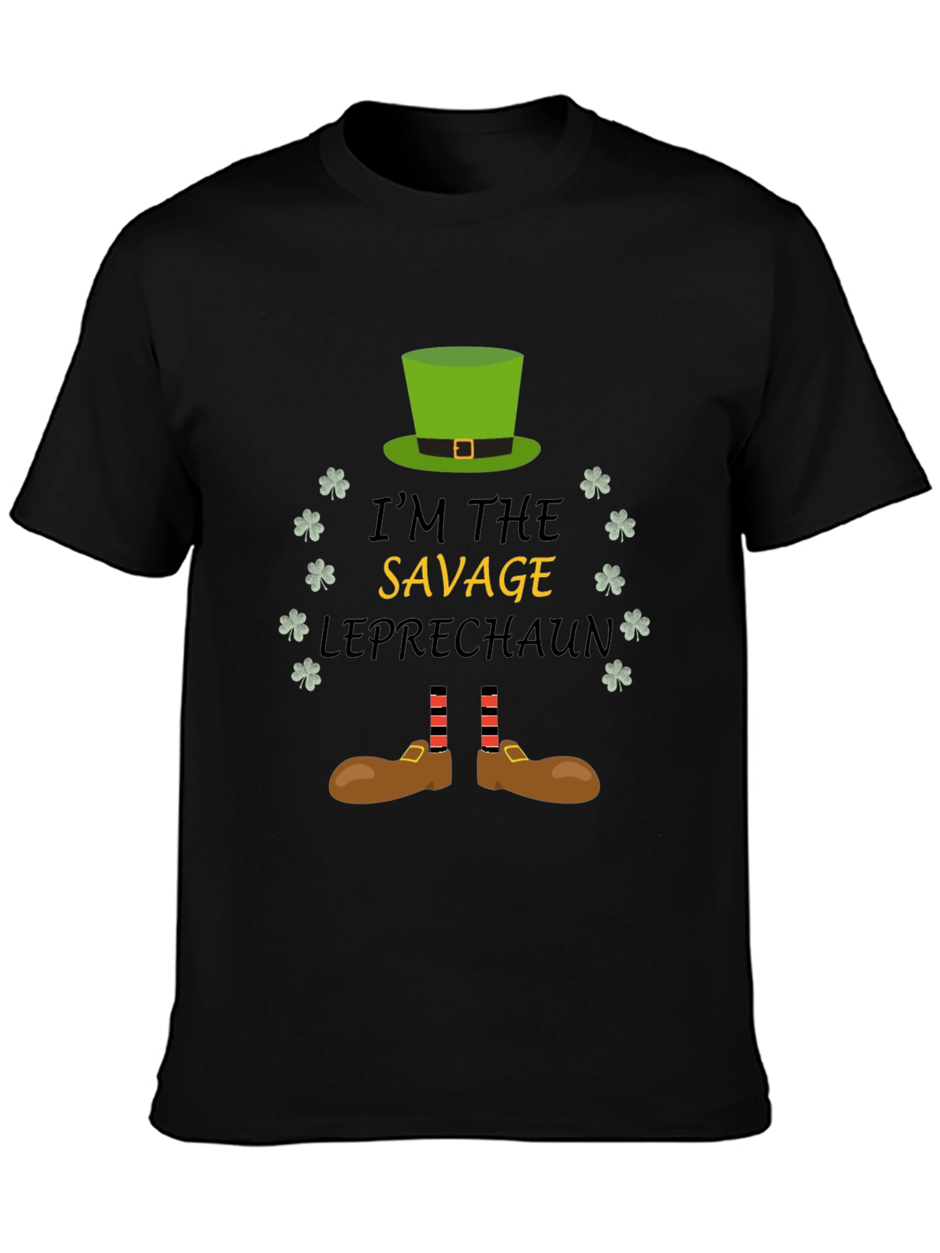 Savage Leprechaun St. Patricks Day Graphic Tee