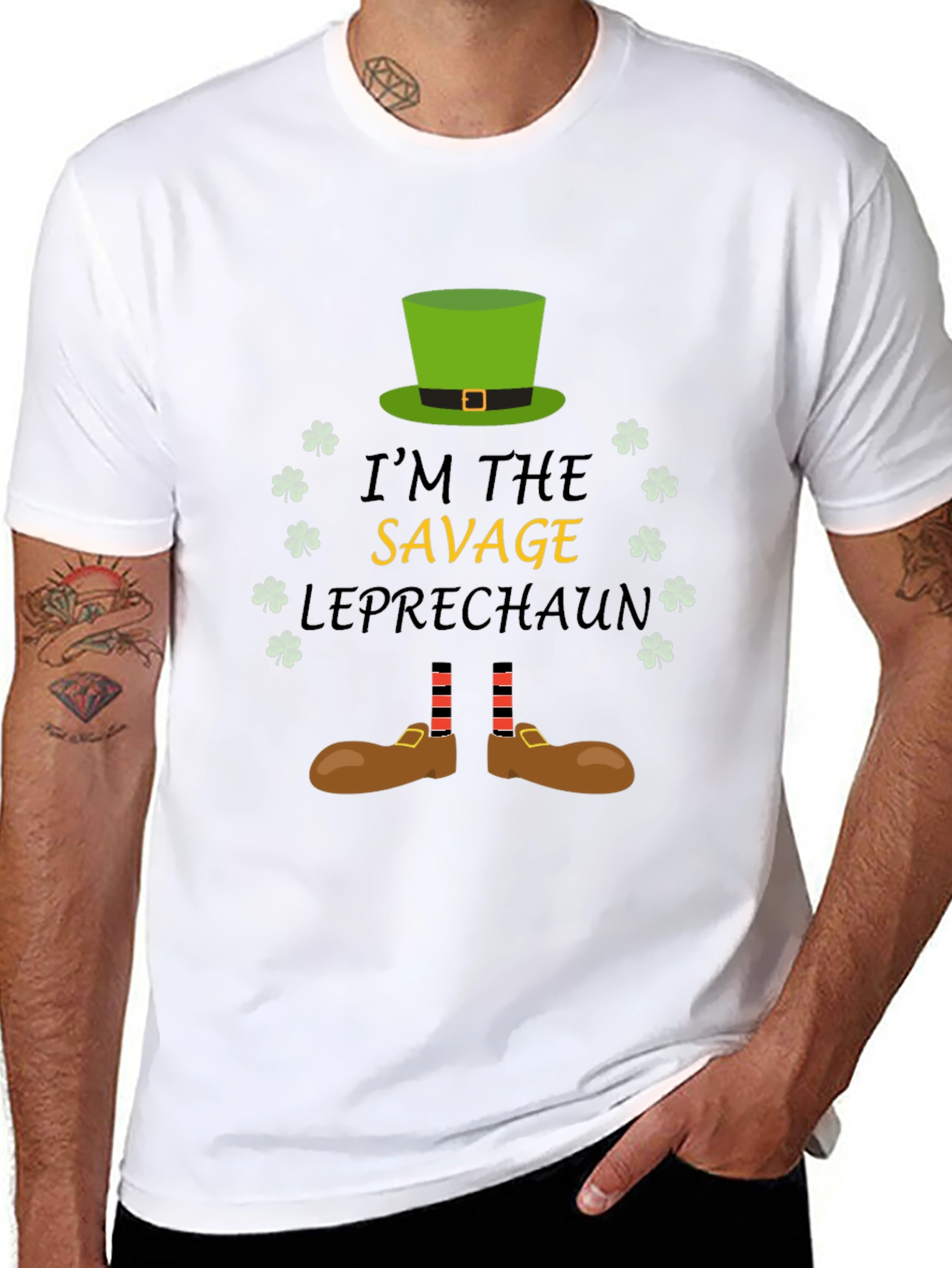 Savage Leprechaun St. Patricks Day Graphic Tee