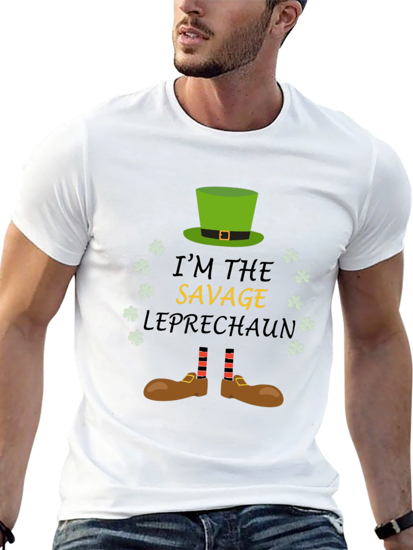 Savage Leprechaun St. Patricks Day Graphic Tee