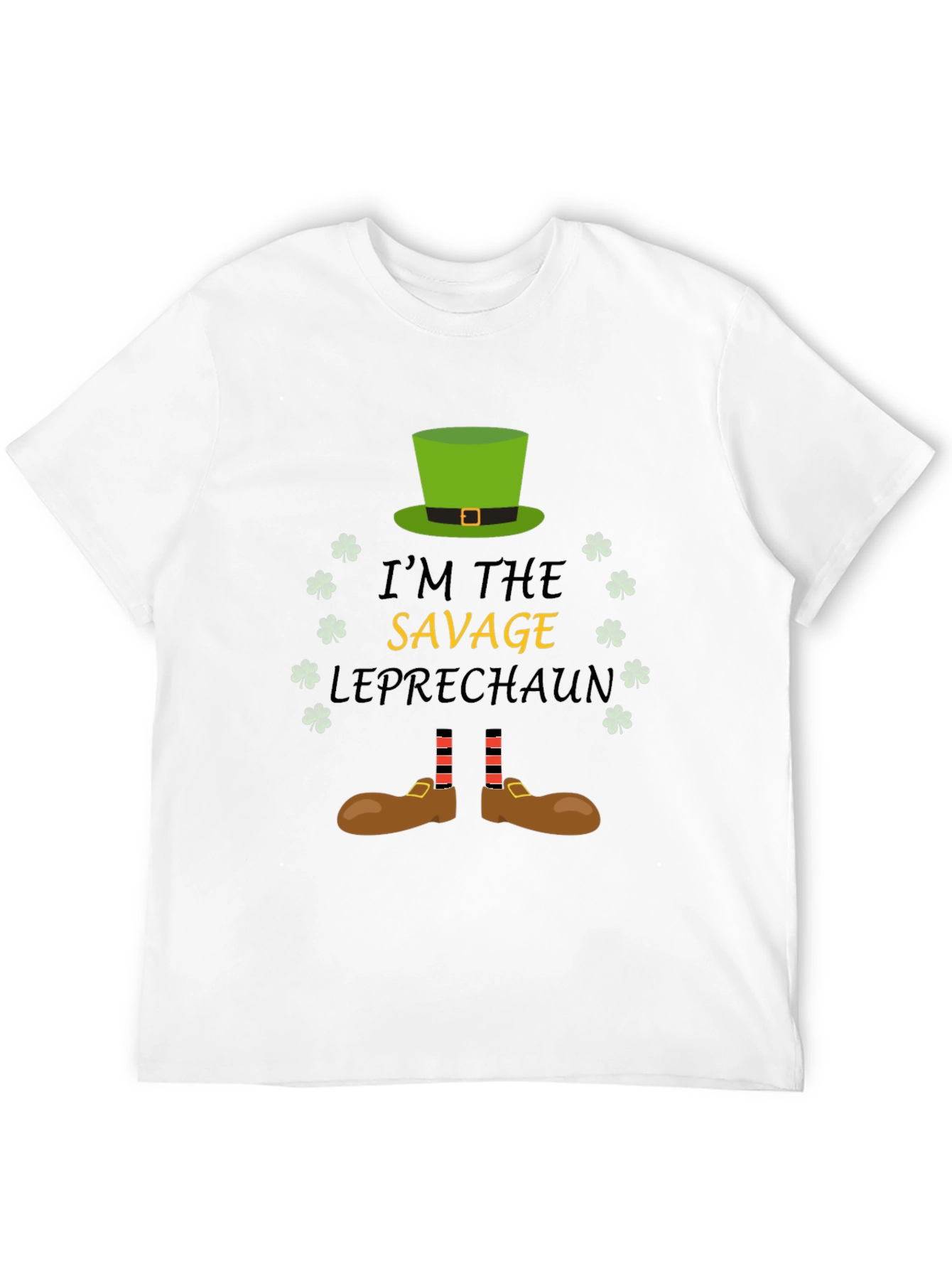 Savage Leprechaun St. Patricks Day Graphic Tee