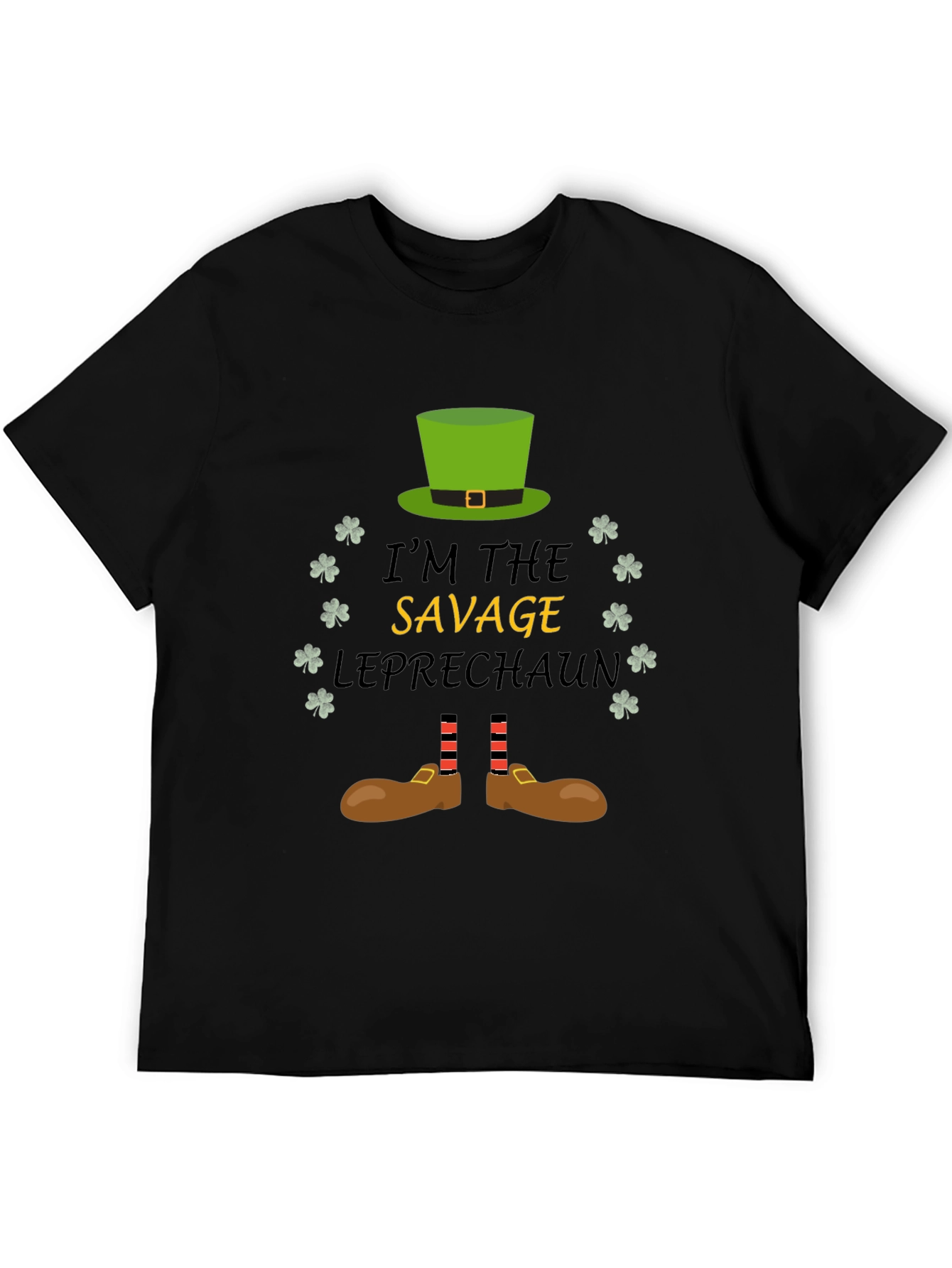 Savage Leprechaun St. Patricks Day Graphic Tee
