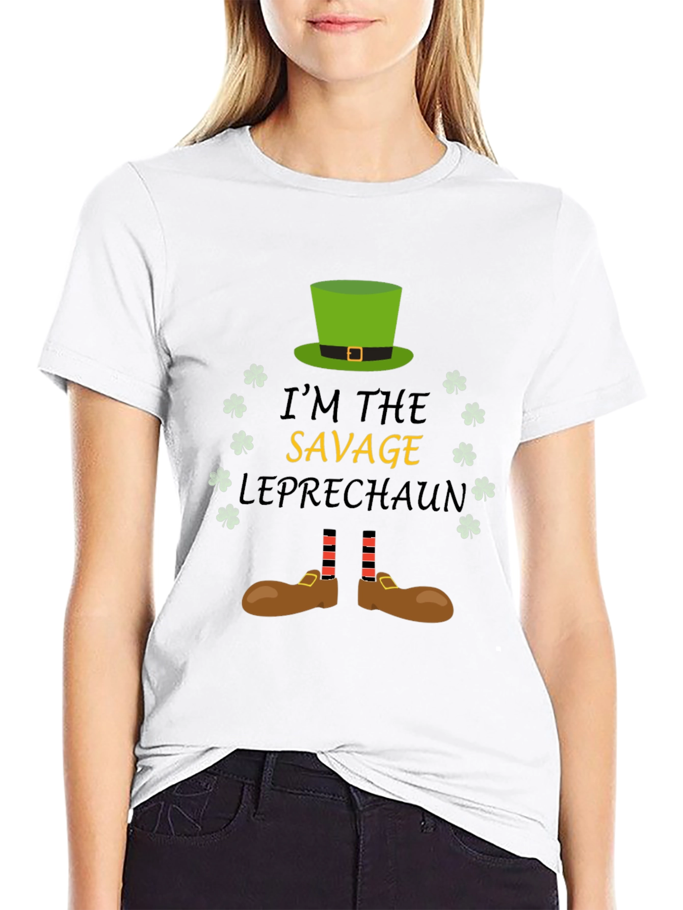Savage Leprechaun St. Patricks Day Graphic Tee