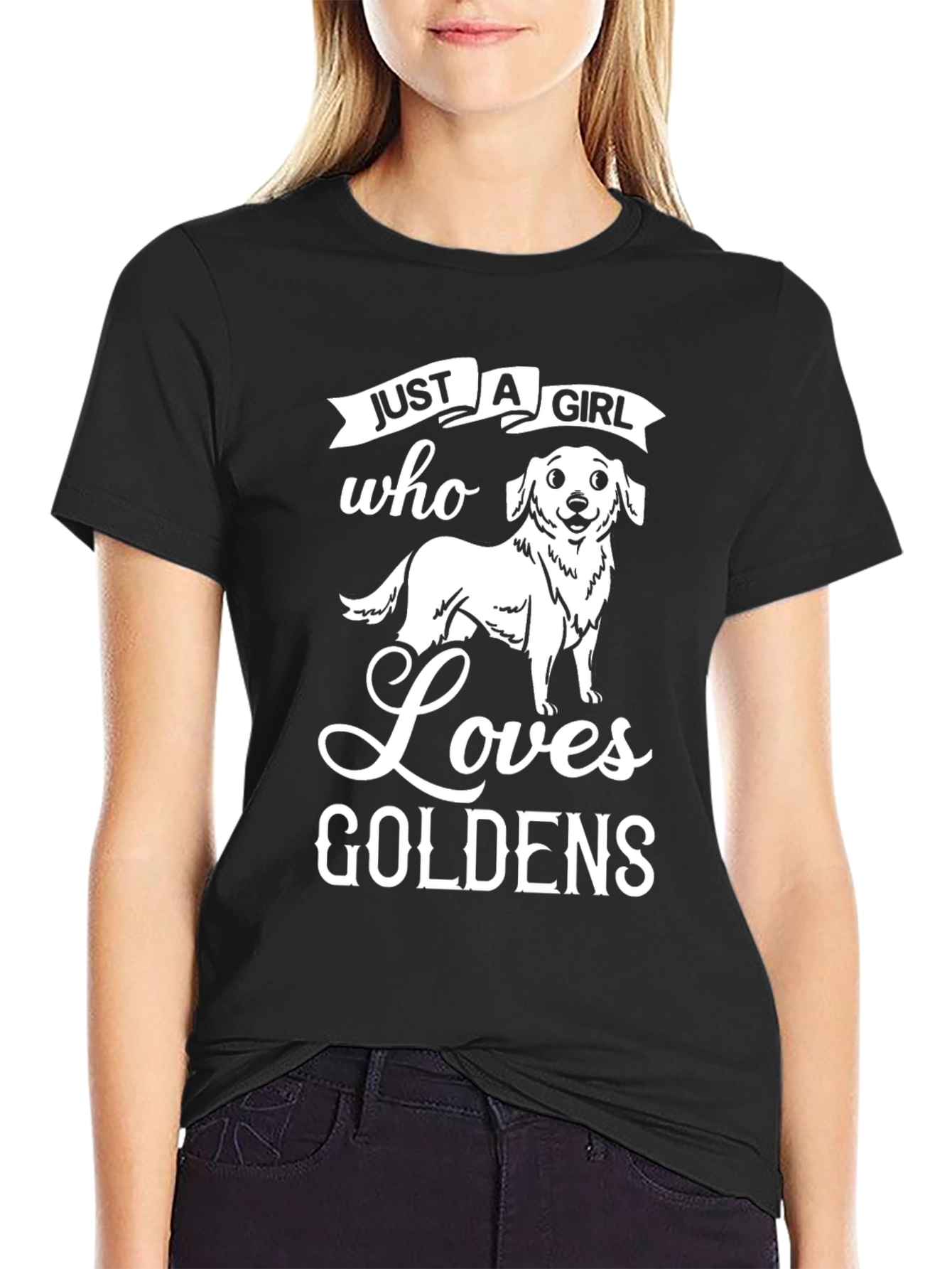 Just A Girl Who Loves Goldens T-Shirt
