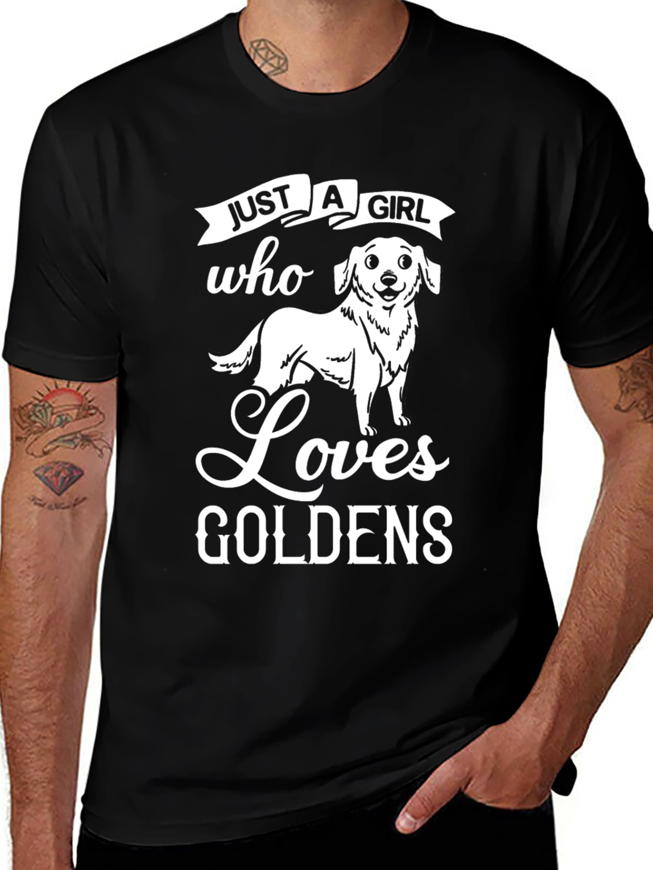 Just A Girl Who Loves Goldens T-Shirt