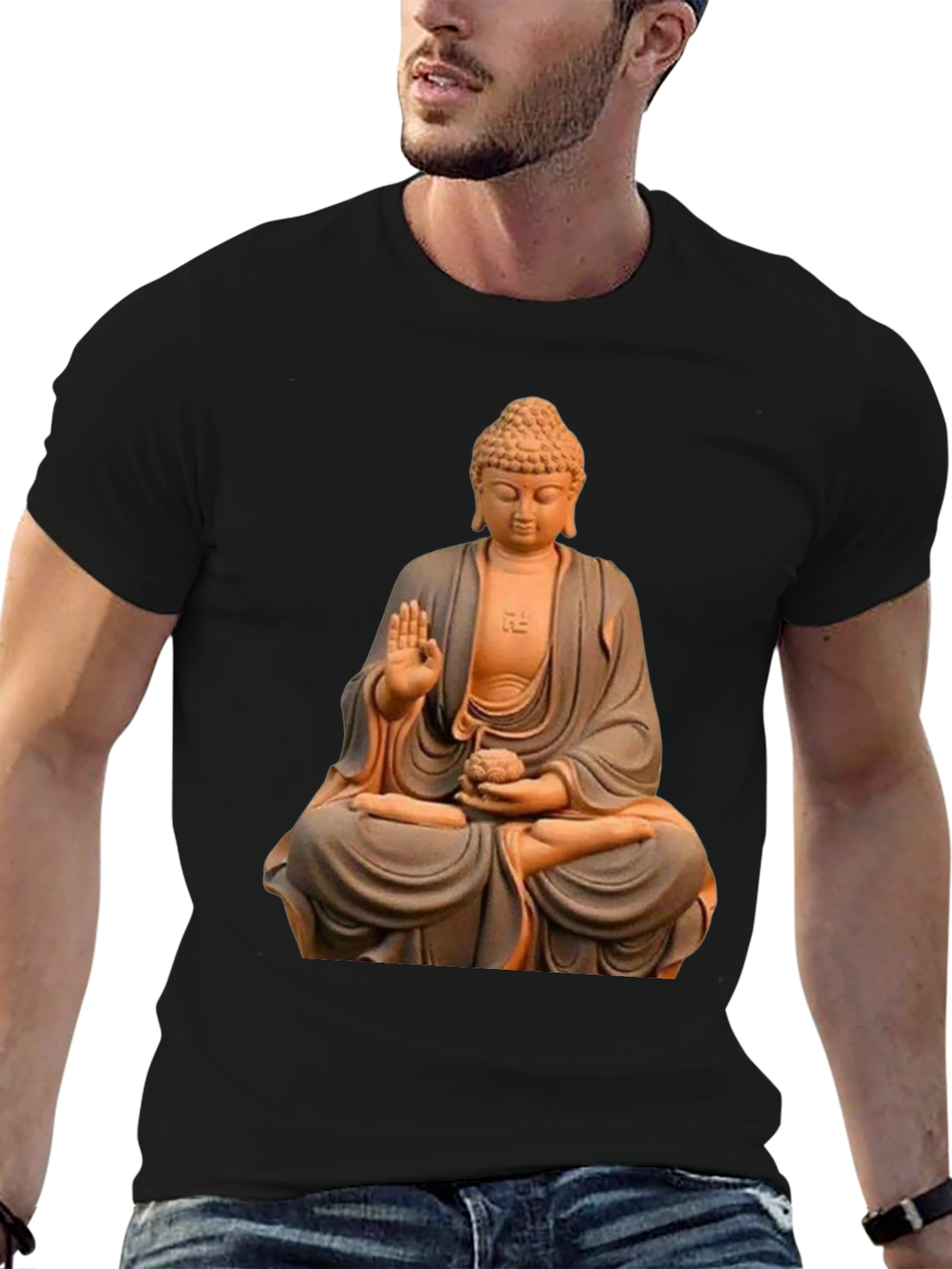 Buddha Graphic Tee - Stylish Meditative T-Shirt